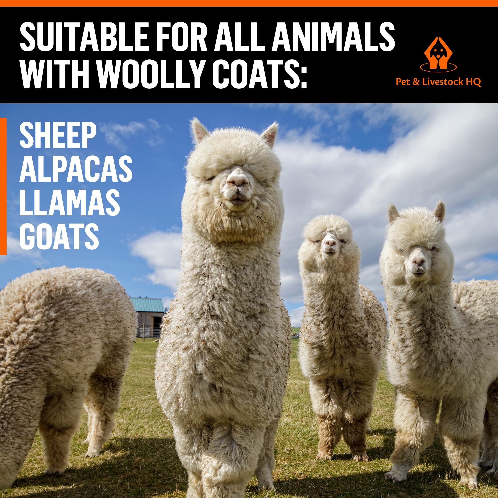 Sheep Shears Heavy Duty - Professional Electric Clippers Farm Livestock - Shearing Machine Hair Cutting Kit For Grooming (2 Blades Included)