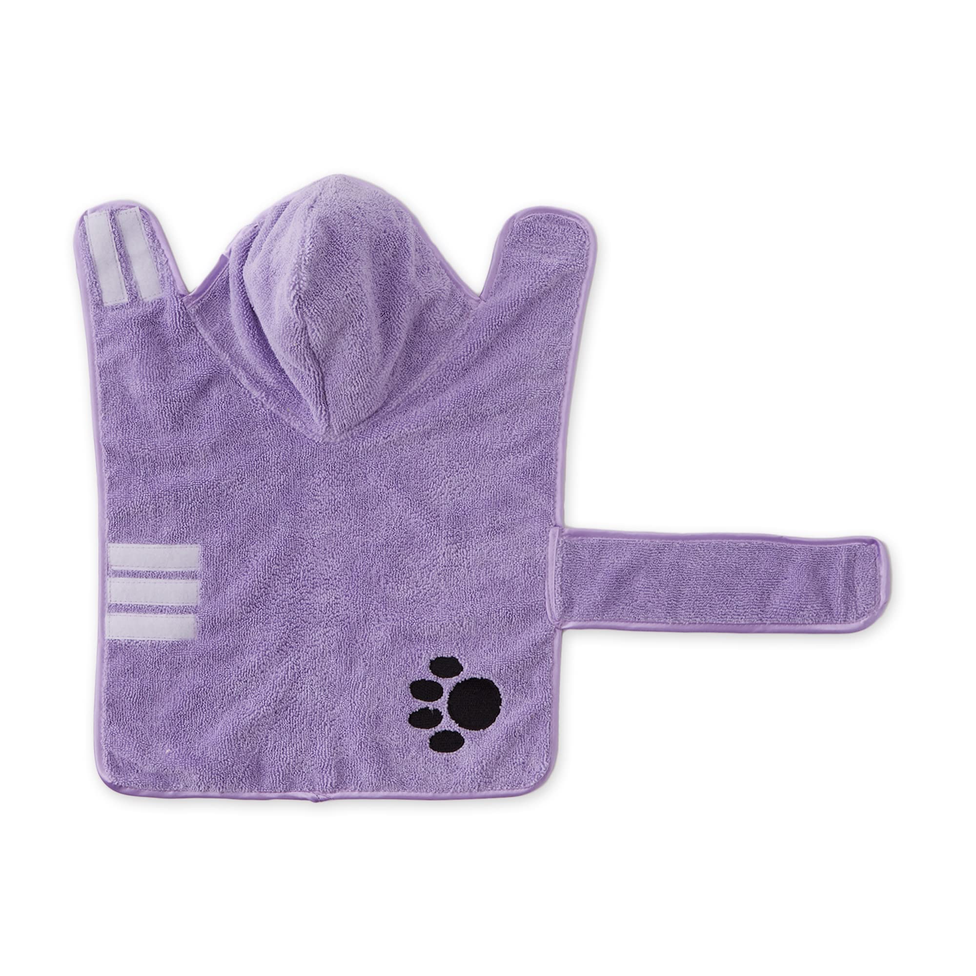 LAVENDER - EMBROIDERED PAW SMALL PET ROBE
