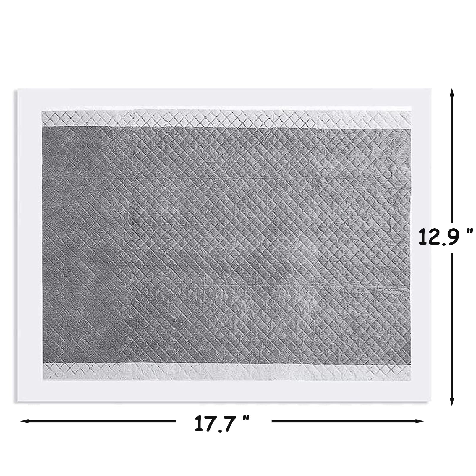 Kathson Rabbit Pee Pads Disposable Cage Liners 100Pcs All Absorb Black Carbon Odor Control Bunny Training Accessories With Quick