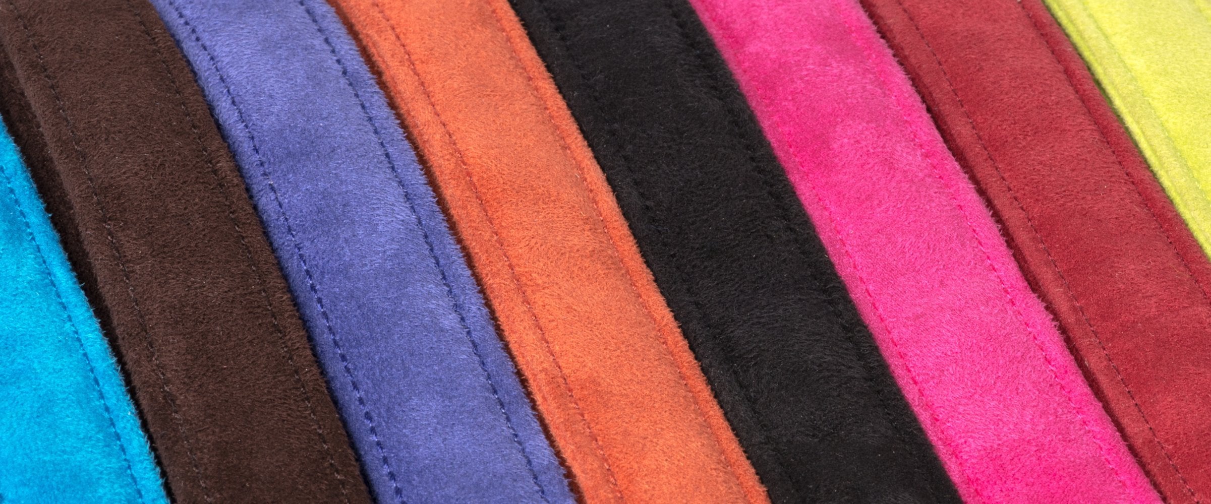 Dogline 15 To 25-Inch Comfort Microfiber Soft Padded Pet Puppy Dog Collar With Nylon Reinforcement, Large, 1-Inch Wide, Black