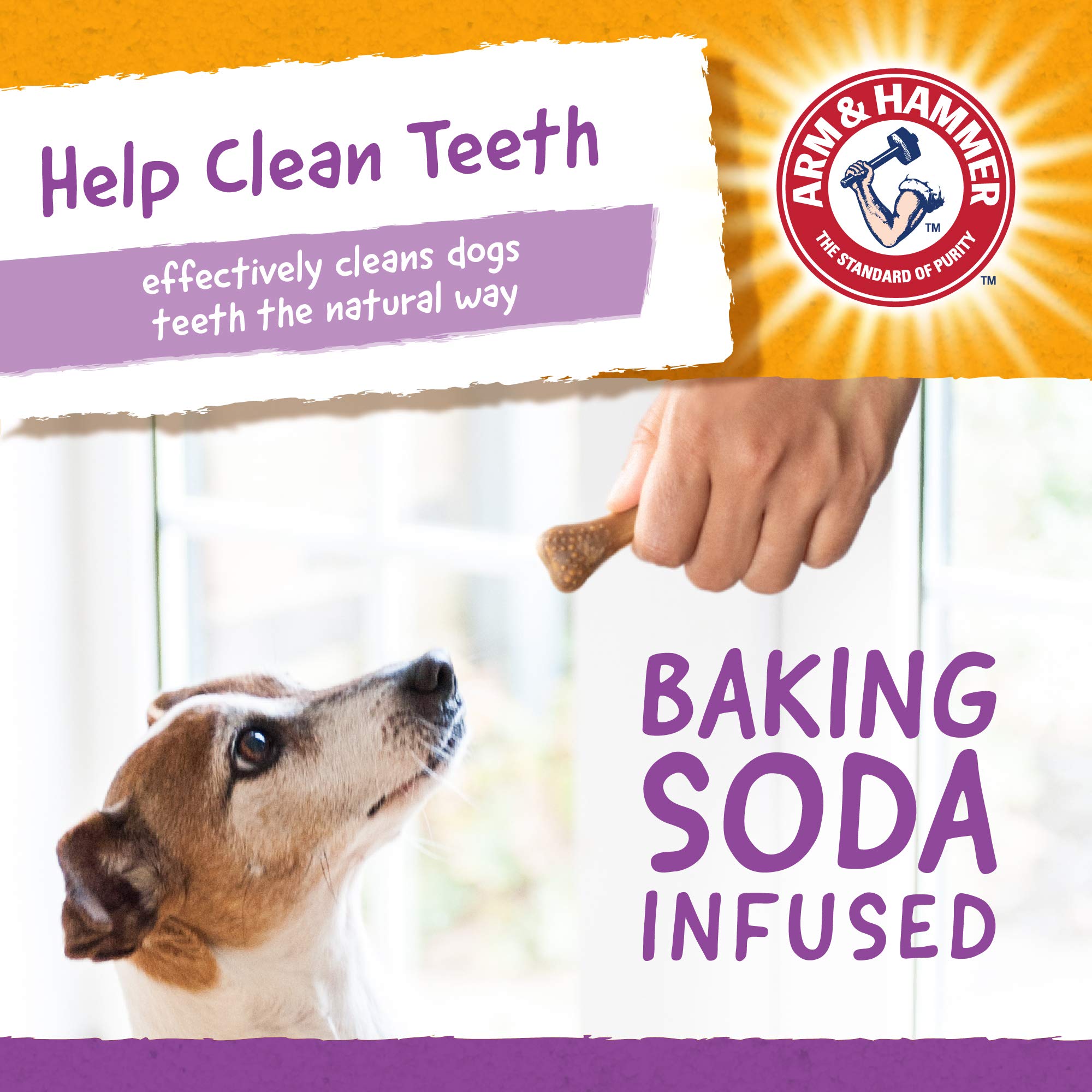 Arm & Hammer for Pets Nubbies Dental Treats for Dogs | Dental Chews Fight Bad Breath, Plaque & Tartar Without Brushing | Peanut
