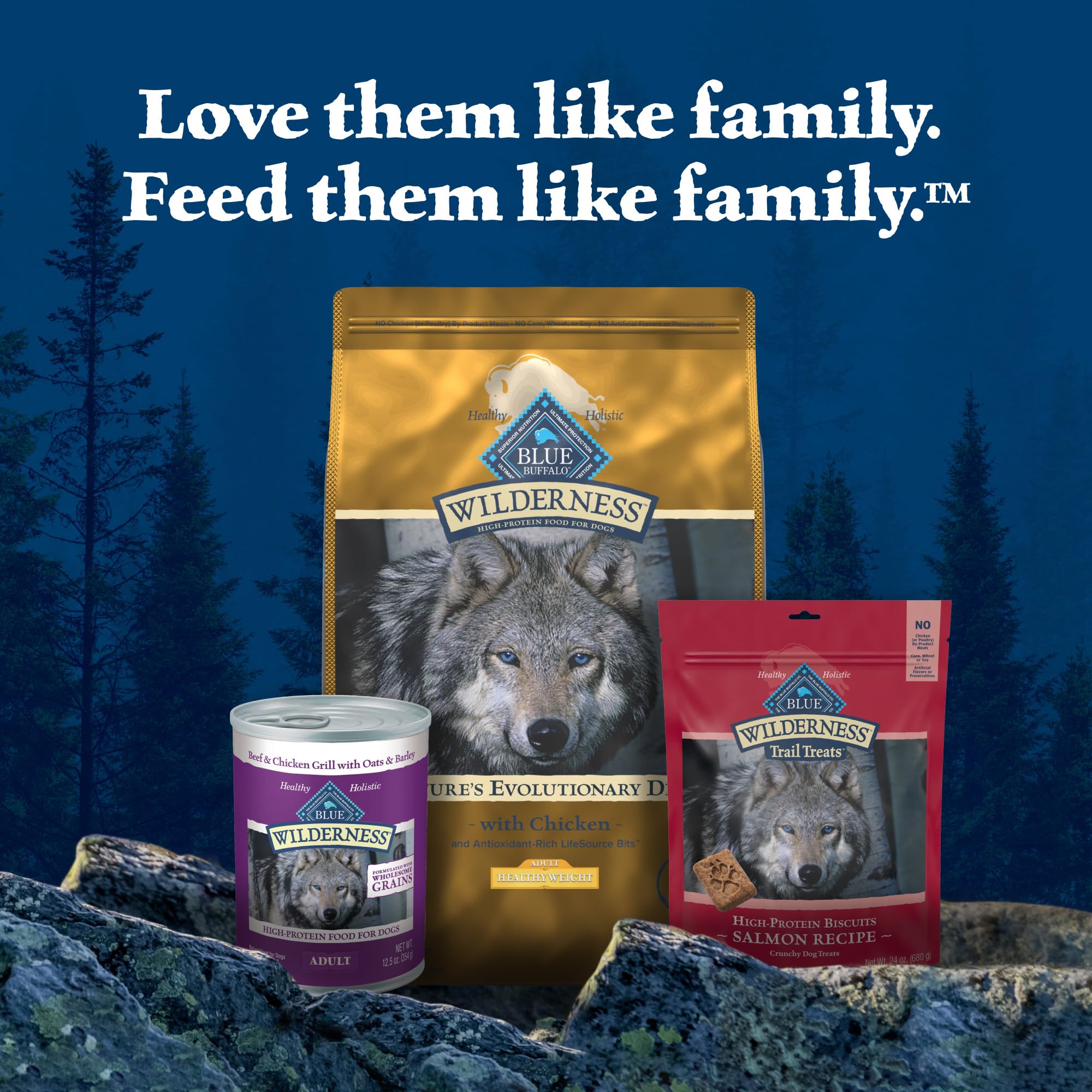 Blue Buffalo Wilderness Adult Weight Control Dry Dog Food With Real Chicken Plus Wholesome Grains, High-Protein Recipe, Made in