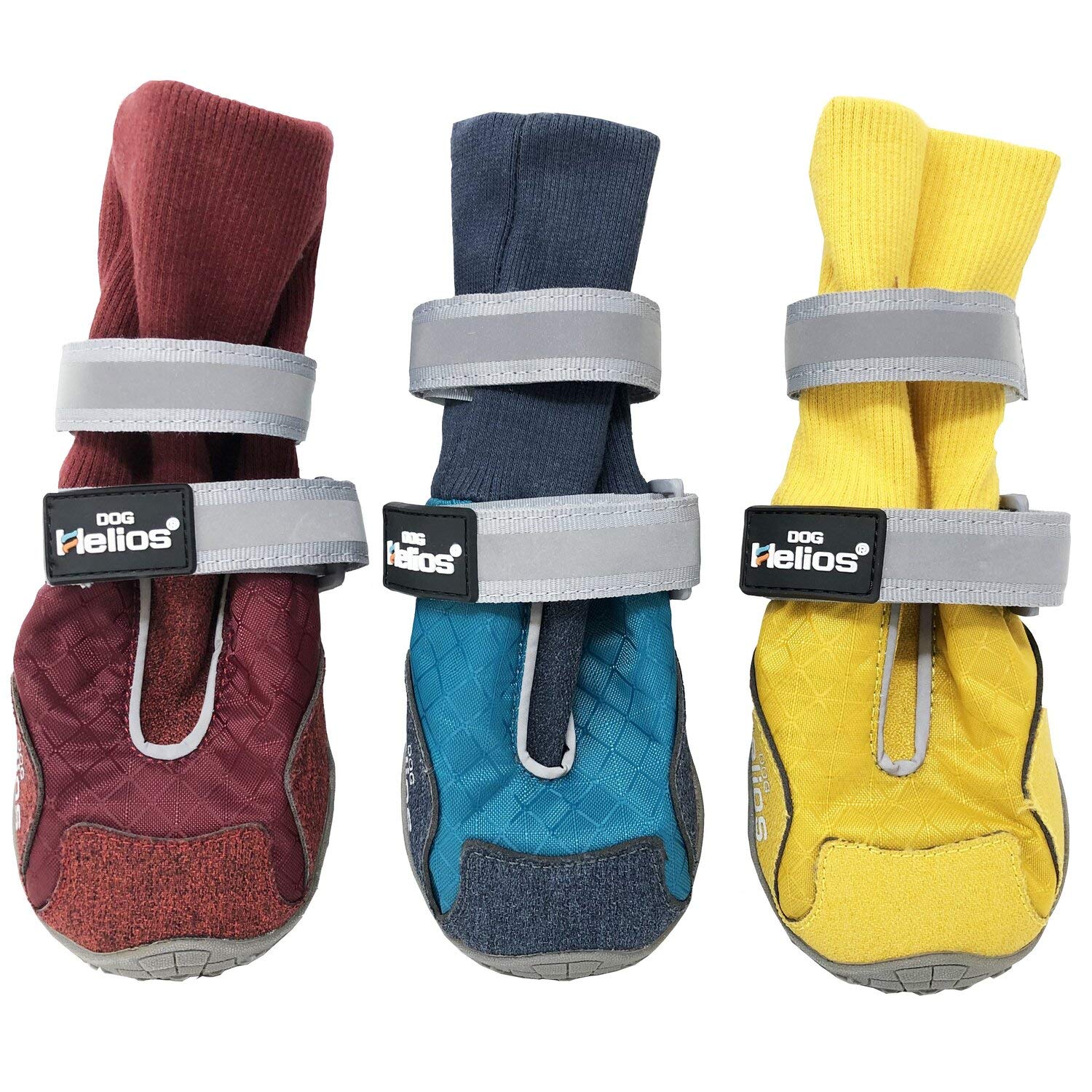 Dog Helios 'Traverse' Premium Grip High-Ankle Outdoor Dog Boots, X-Small, Red