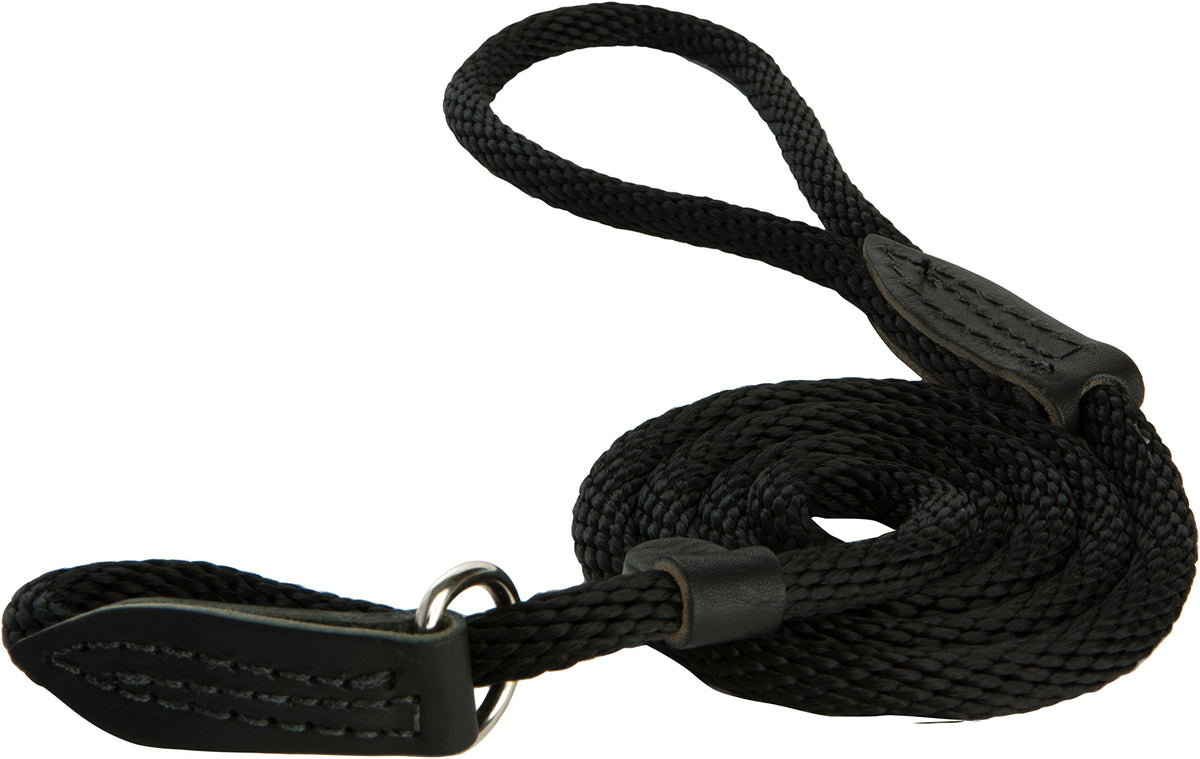 Omnipet British Rope Slip Lead For Dogs, 6', Black