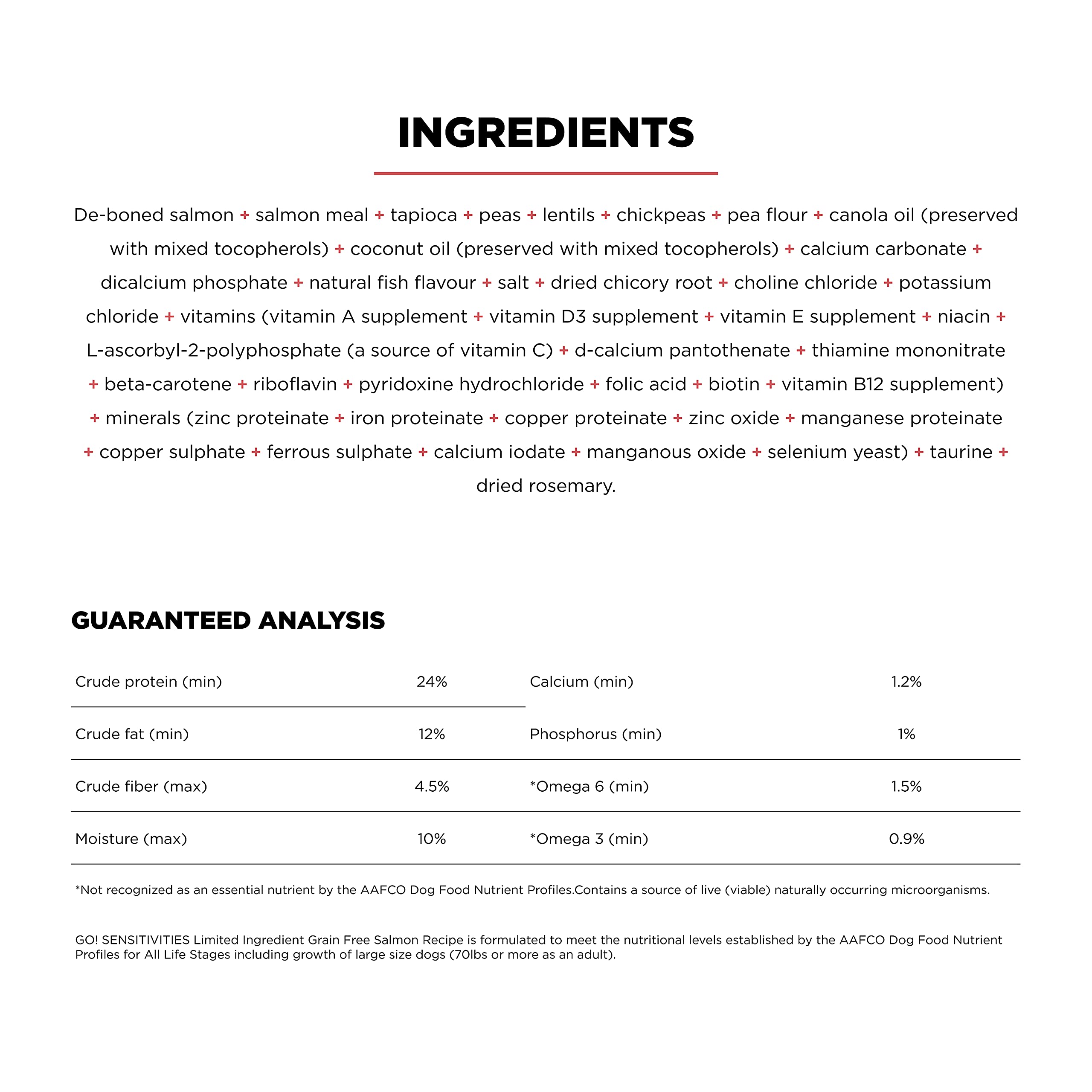 Go! Solutions Sensitivities Limited Ingredients, Grain-Free Dry Dog Food, Salmon Recipe for Sensitive Stomach, 12 lb Bag