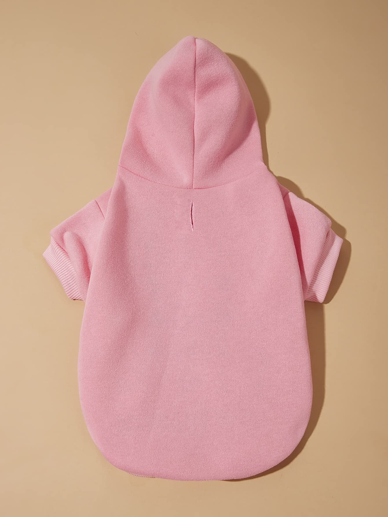Qwinee Basic Dog Hoodie, Dog Warm Jacket, Cat Apparel, Dog Shirt, Dog Clothes For Puppy Kitten Small Medium Dogs Cats Light Pink Large