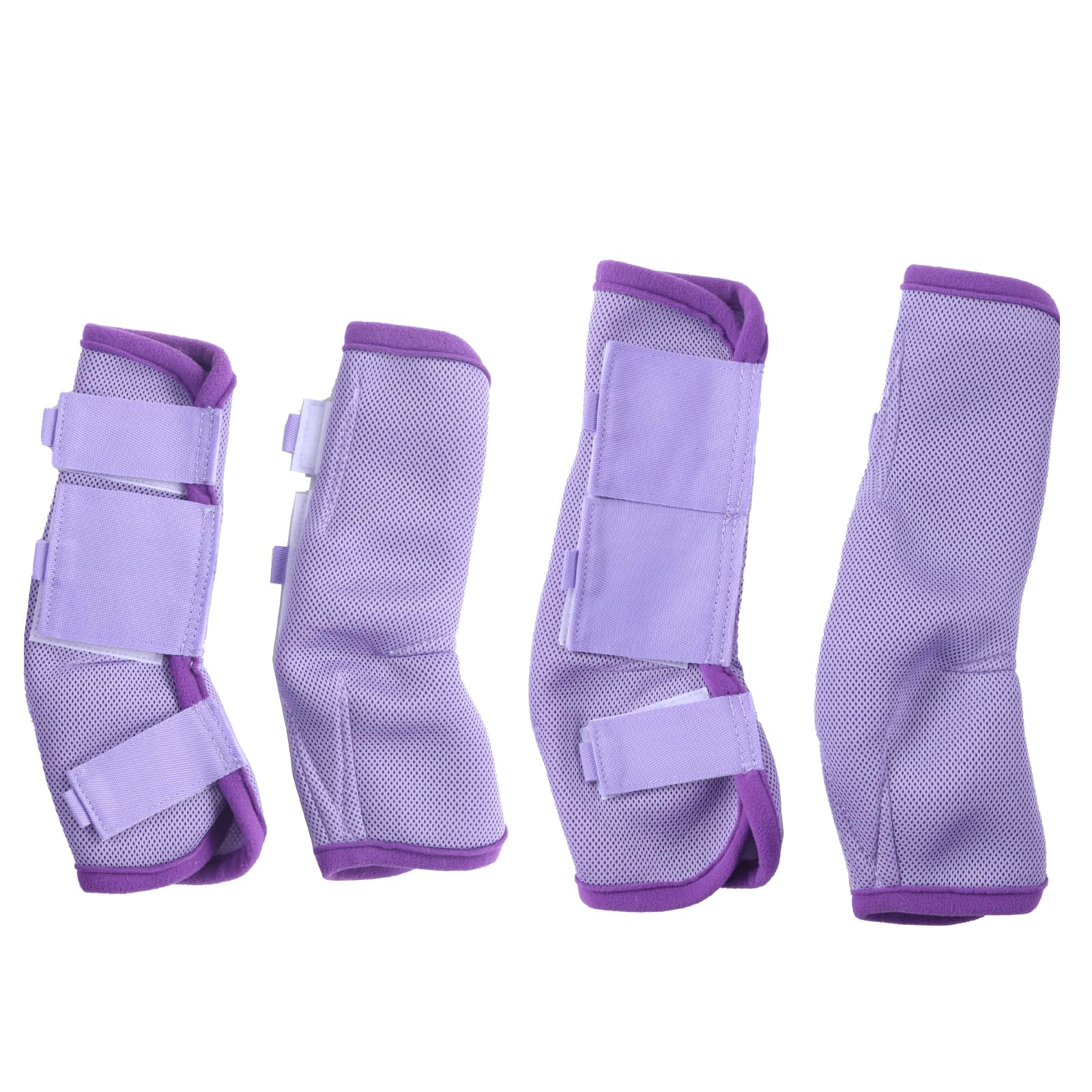 Gallopoff Horse Fly Boots Set Of 4, Breathable Comfy Mesh Fly Boots For Horses, Non-Slip Horse Fly Leggings No More Stomping & H