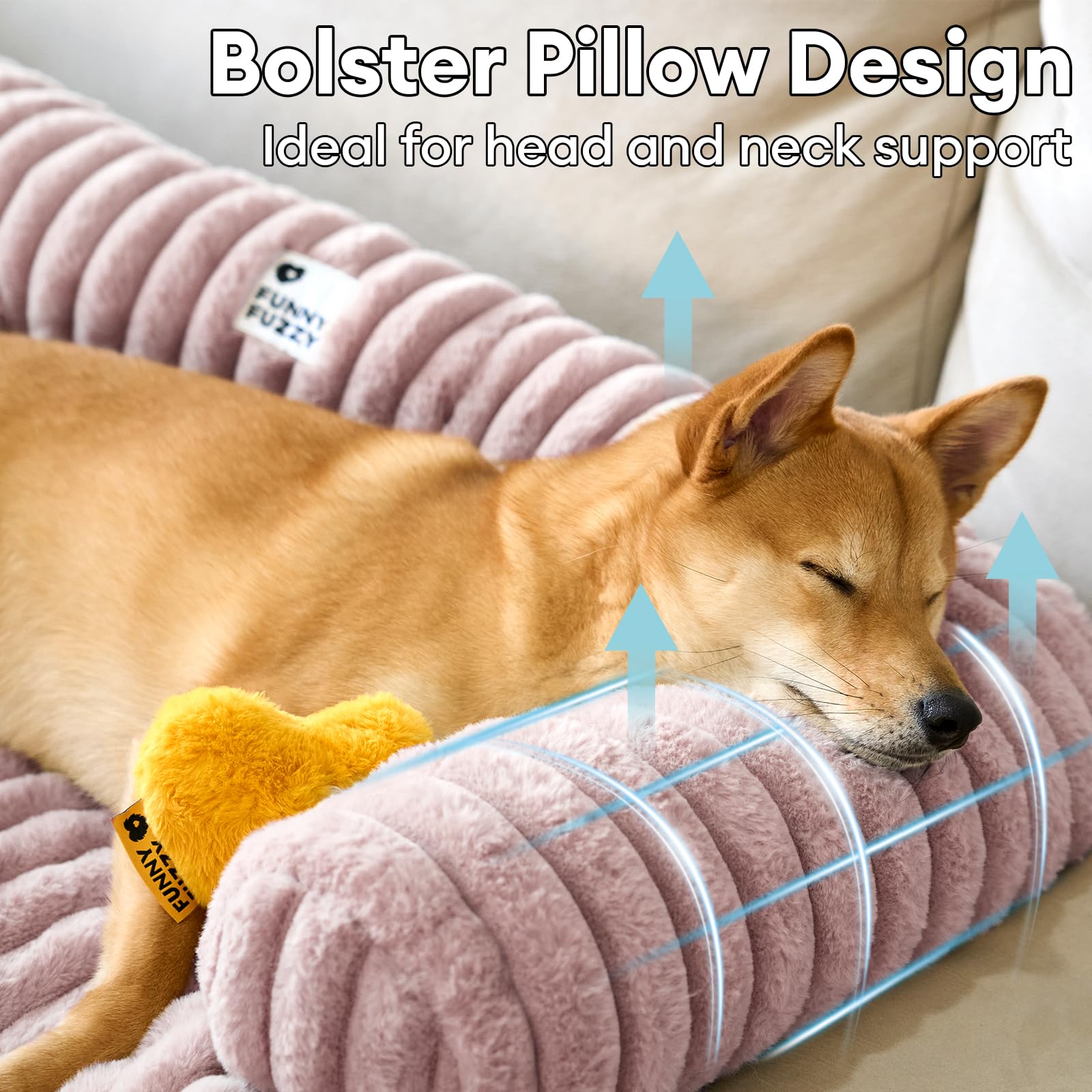 Funny Fuzzy Pet Couch Cover For Sofa, Calming Dog Bed For Couch, Fluffy Plush Cat Bed Mat For Furniture Protector For Small Dogs