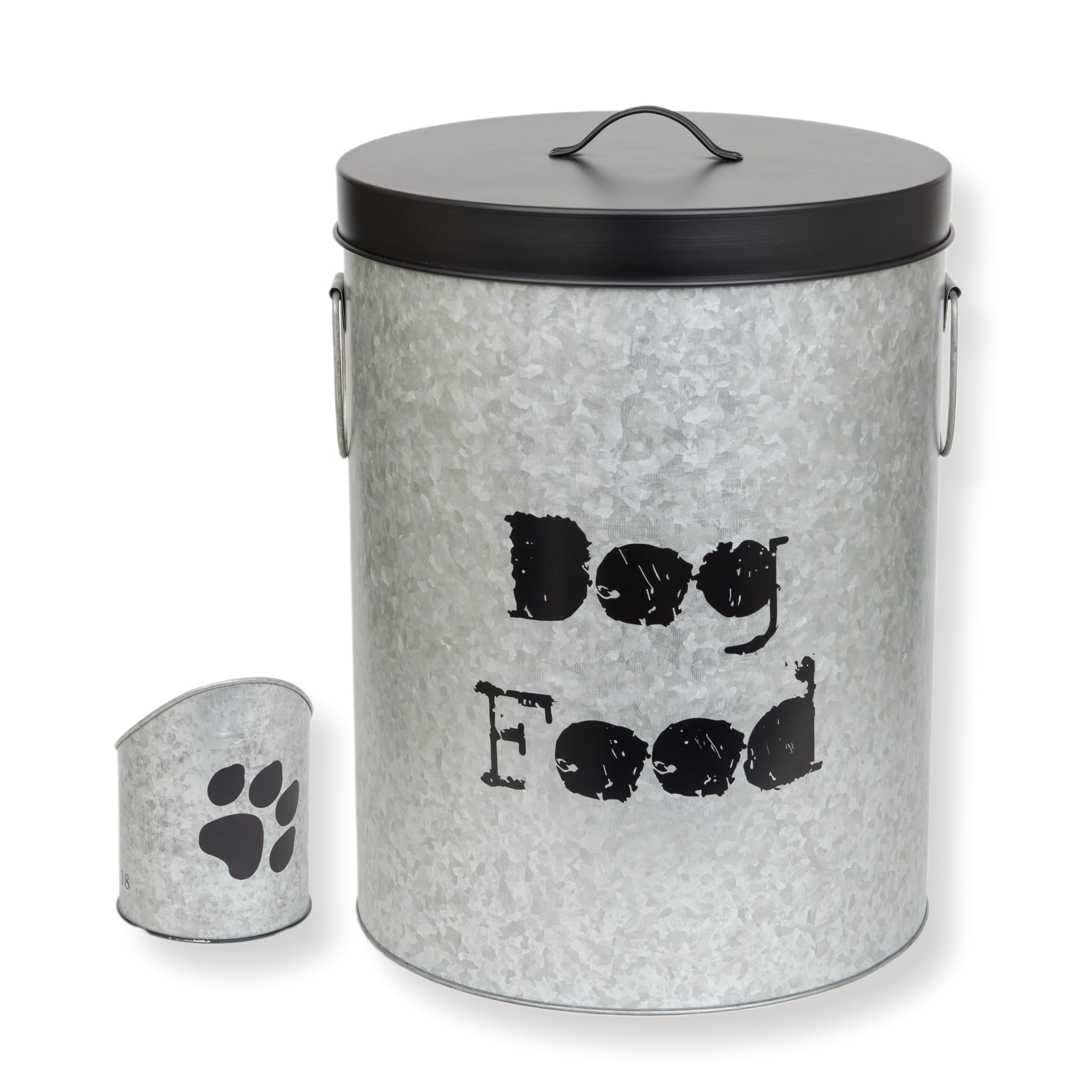 The PetSteel Medium Dog 40lb Pet Food Storage Canister with Scoop - Durable & Airtight for Freshnesss, Minimalist Design & Recyc