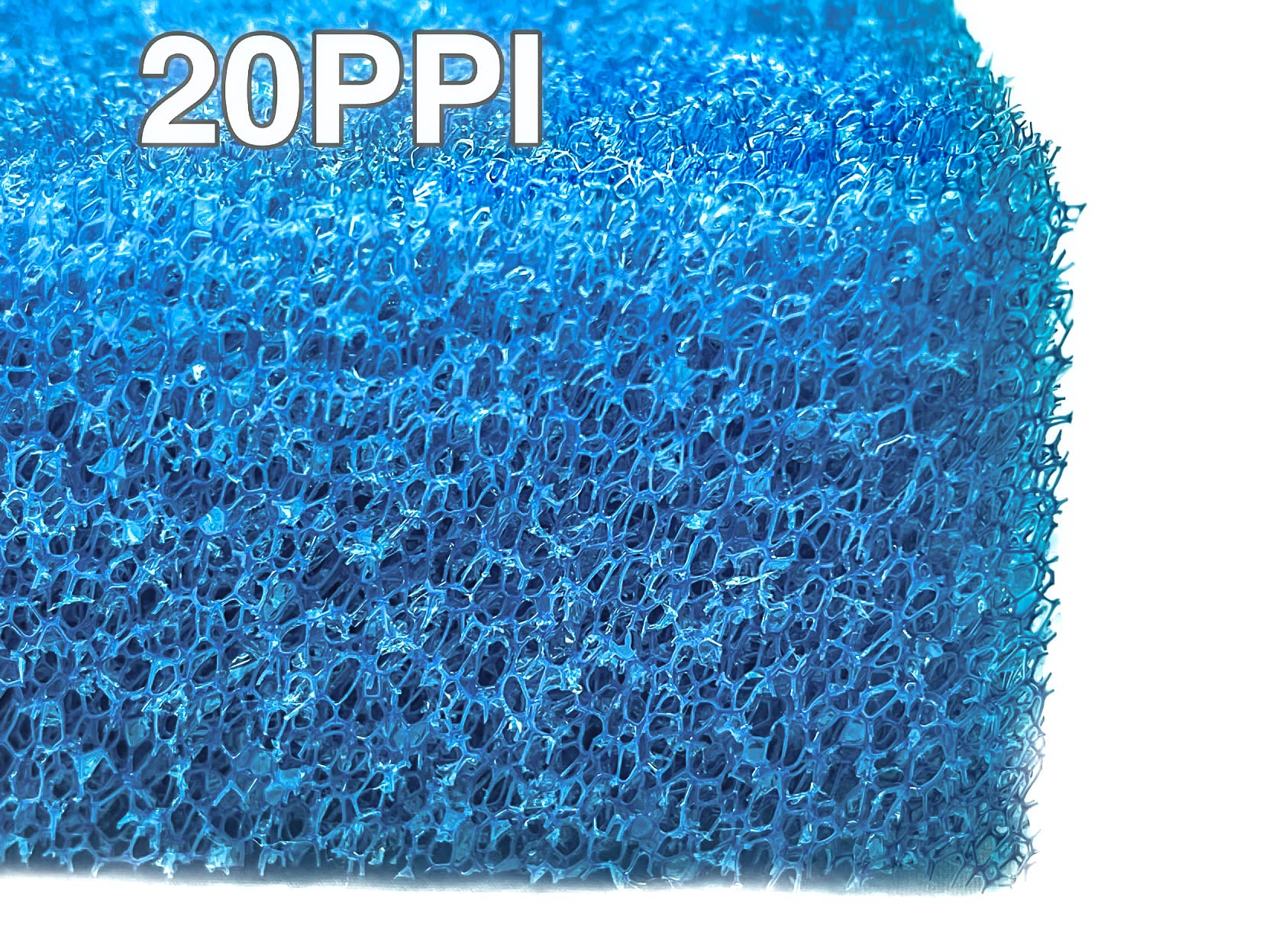 Viaaqua Aquarium Bio Sponge Filter Media Pad, 23.6' X 17' X 2', Open Cell Foam Cut-To-Fit Matten Filter Fish Tank Sump Divider