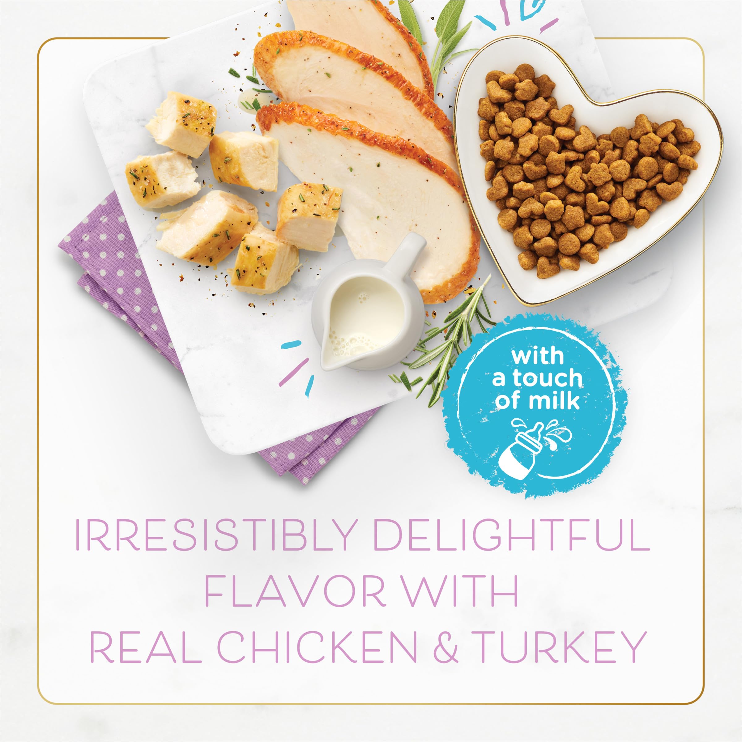 Fancy Feast Purina Kitten with Savory Chicken and Turkey Kitten Dry Food - 3 lb. Bag