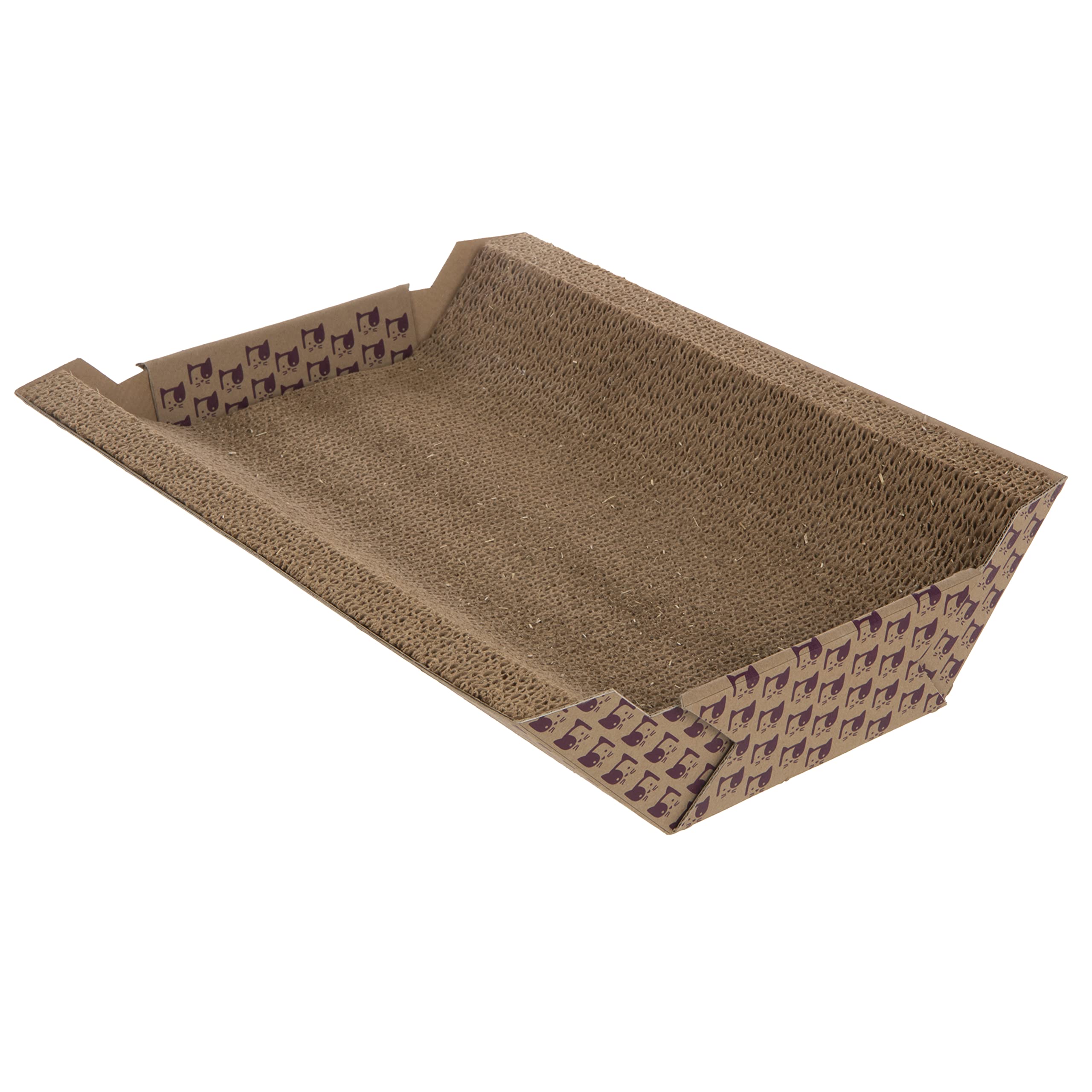 Smartykat Super Scratcher Chaise Corrugated Cat Scratcher, Catnip Infusion Technology - Brown, One Size