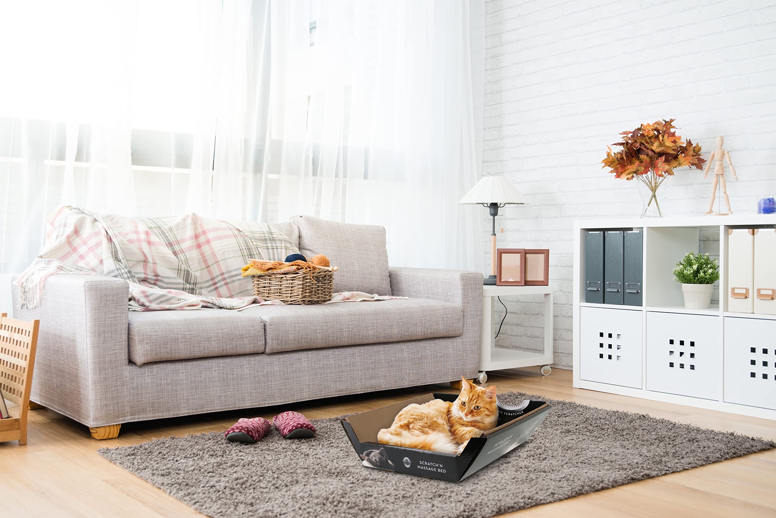 Omega Paw Ripple Board Scratch'N Massage Bed