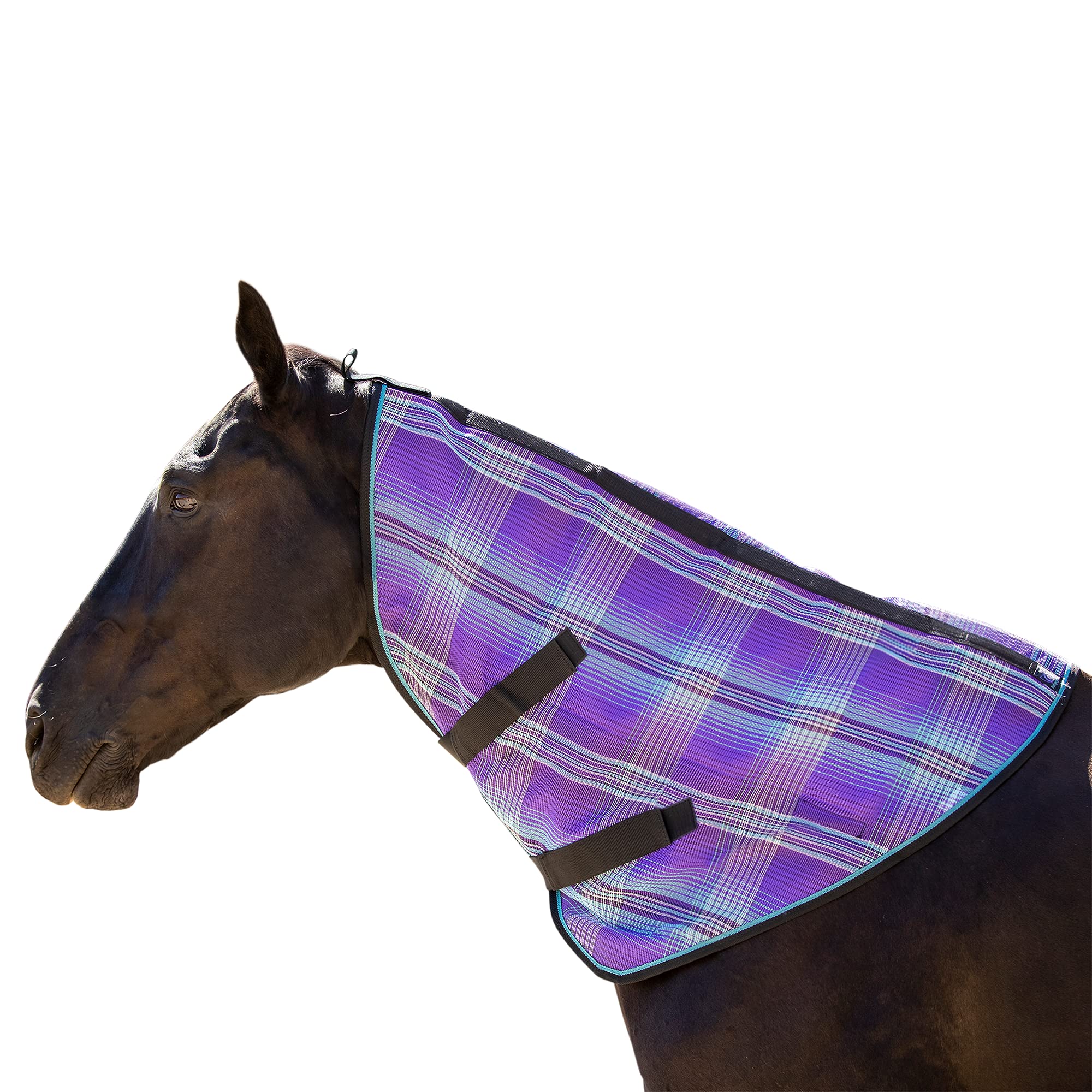 Kensington Protective Products Signature Textilene Nylon-Lined Neck Piece, Small, Lavender Mint Plaid