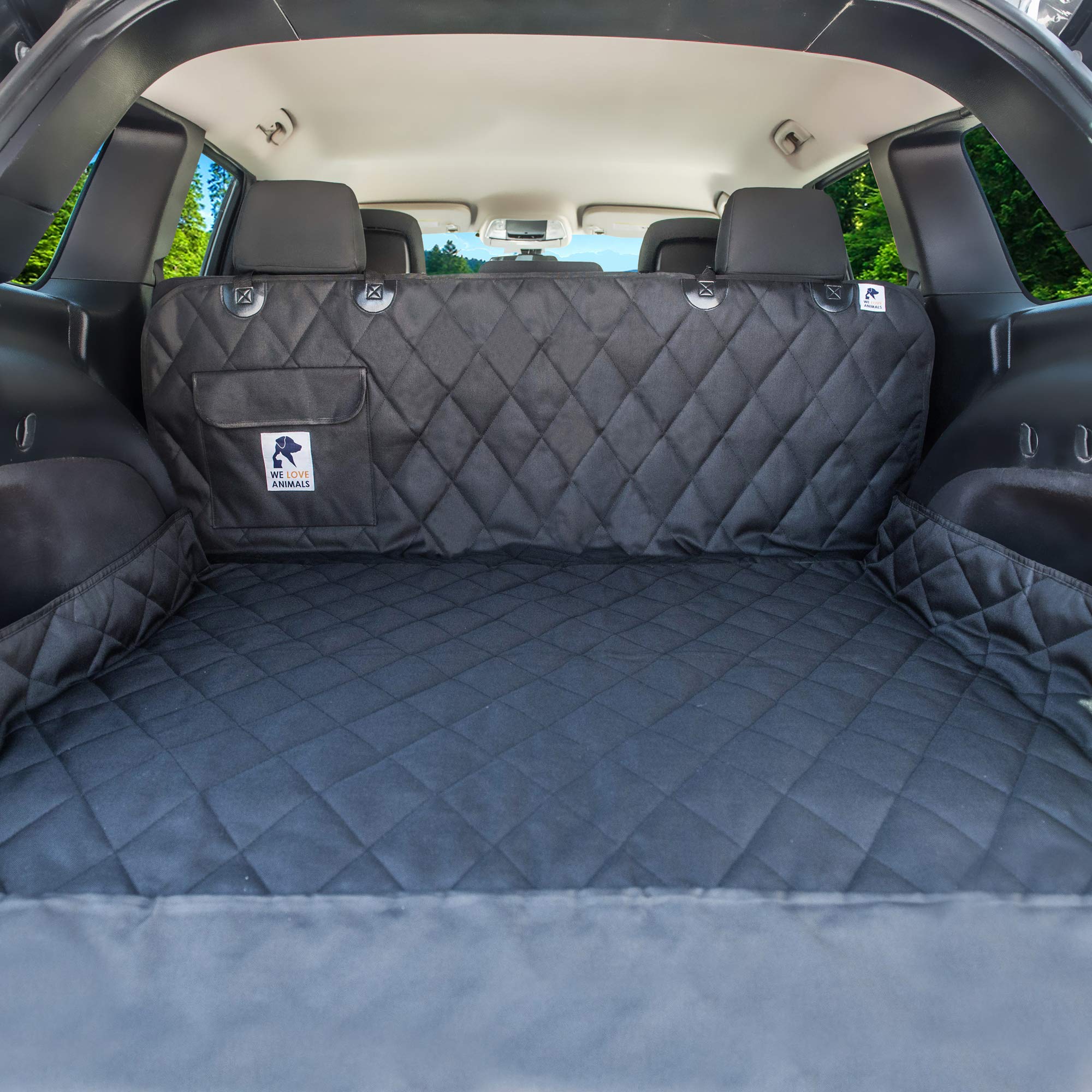 Suv Cargo Liner For Dogs, Dog Car Seat Cover For Back Seat, Nonslip Trunk Mat, Waterproof Car Seat Protector For Dogs, Durable Cargo Cover With Bumper Flap, Dog Accessories, Easy To Install & Clean