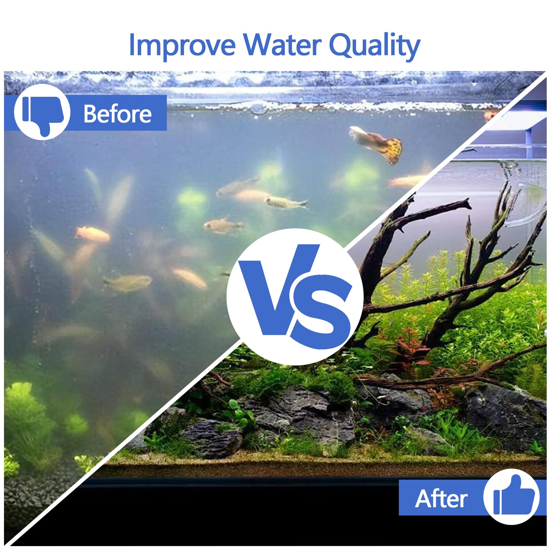 MAXTBEE Aquarium Filter Media Floss, 12    x 72 Cut to Fit Fish Tank Filters for Crystal Clear Water Roll Material Pond Pad for