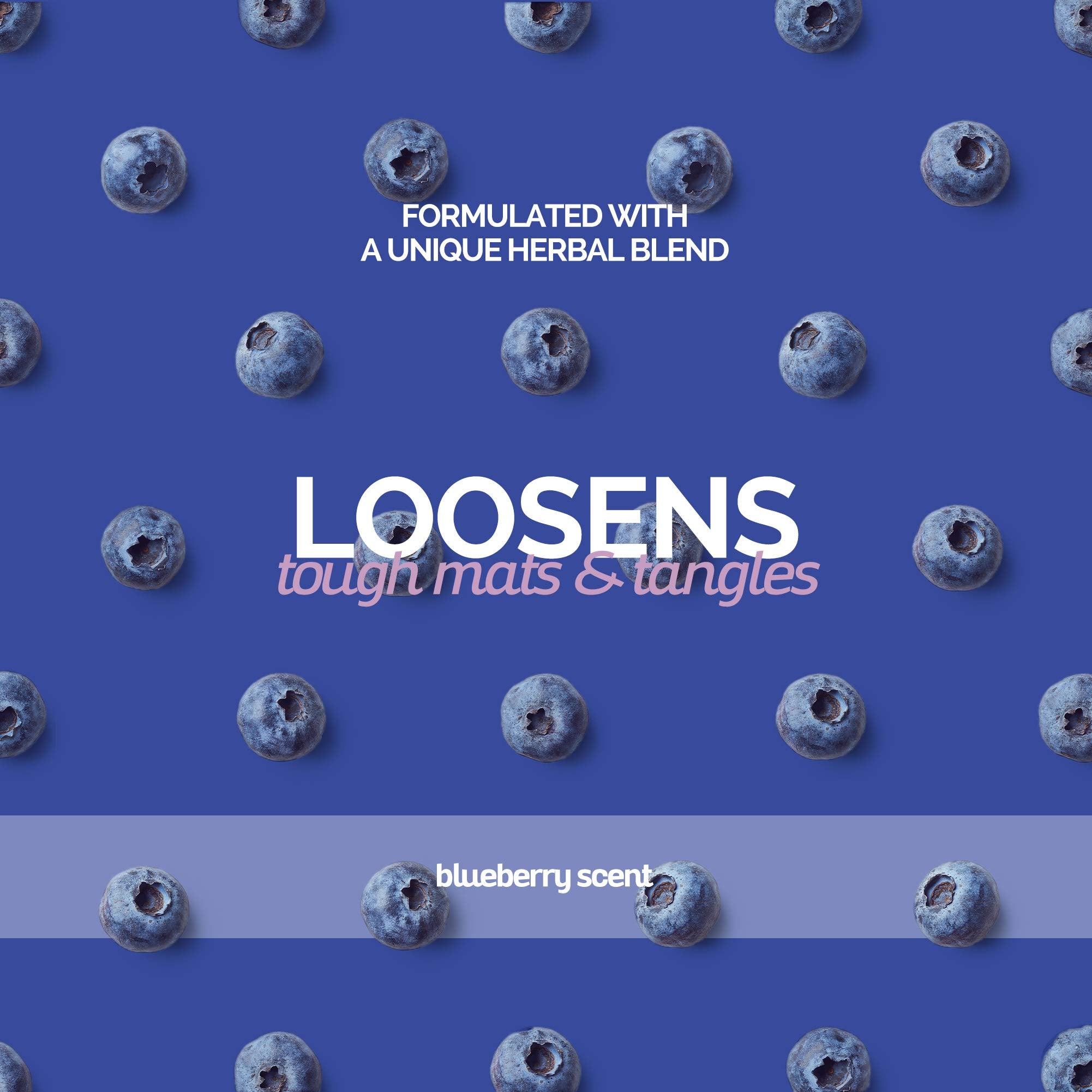 Bark2Basics Blueberry D-Mat Dog Conditioner, 1 Gallon - All Natural, Multi-Purpose, Static Eliminating, Loosens Mats & Aids Deshedding