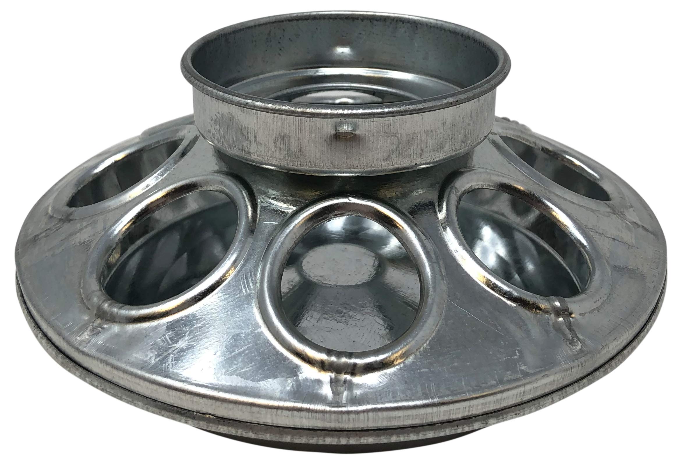 Harris Farms 1000284 quart Galvanized Base Jar, 1 Feeder