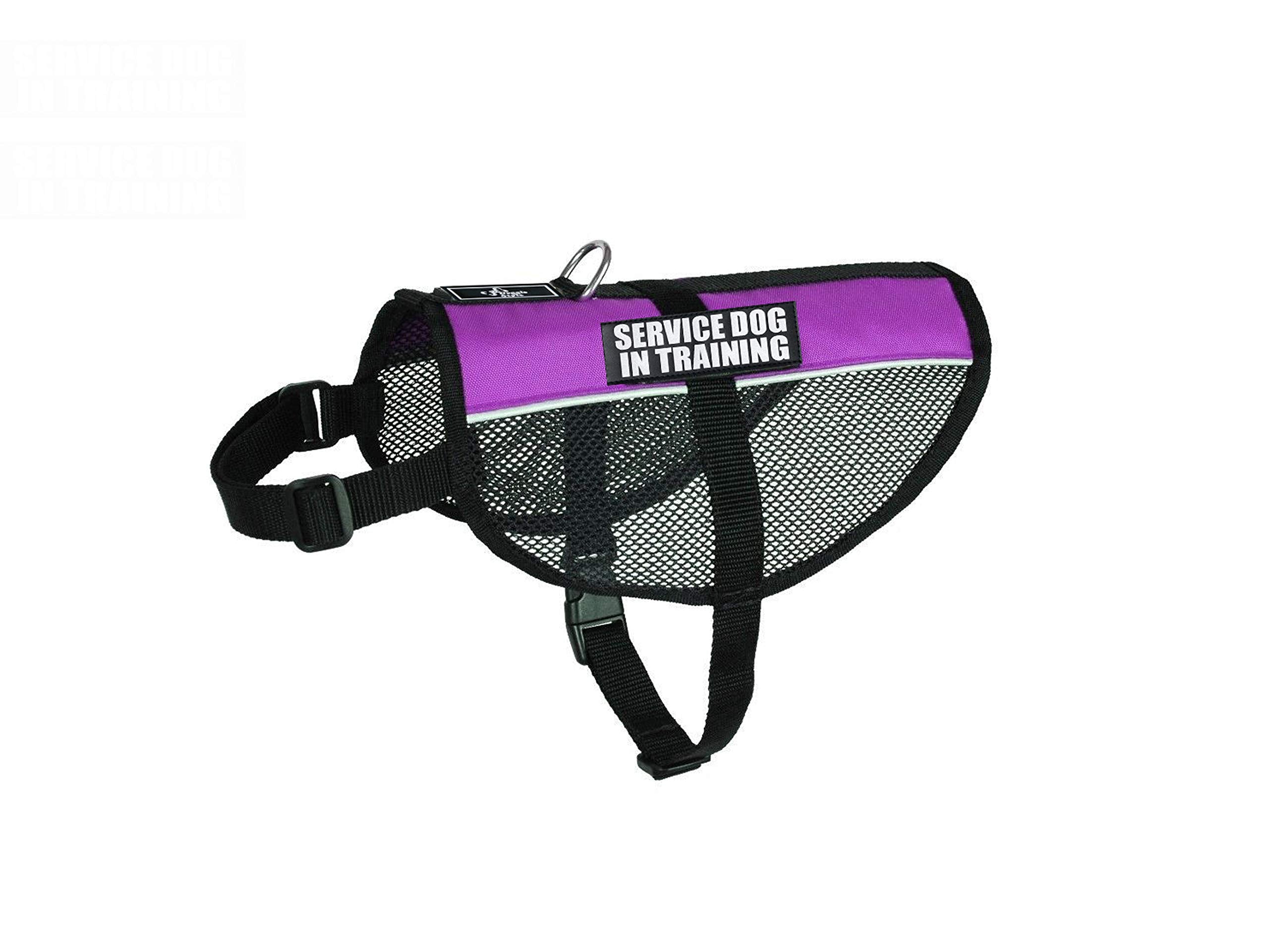 Service Dog In Training Mesh Vest Dog Harness Cool Comfort. Purchase Comes With 2 Reflective Service Dog In Training Patches. Be Sure To Measure Your Dog Before Ordering
