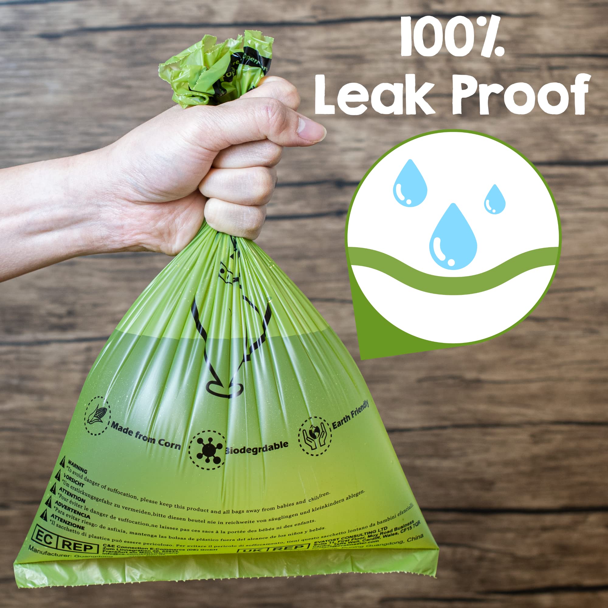 Yorja Dog Poop Bags With Dispenser & Holder, 510 Pet Waste Bags, 100% Leak Proof Extra Thick And Strong Biodegradable