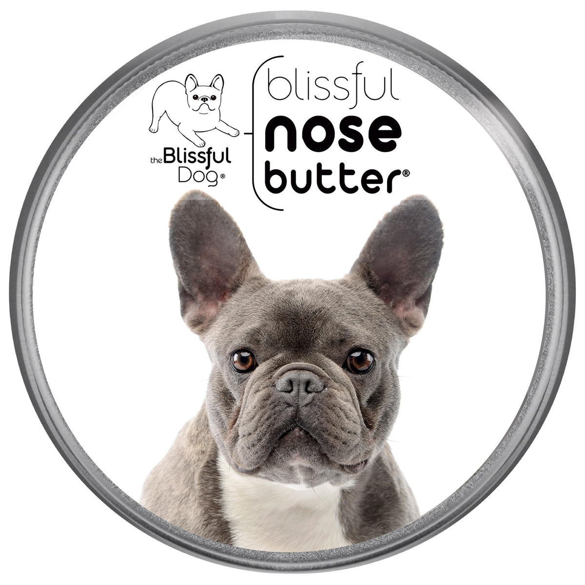 The Blissful Dog Blue French Bulldog Unscented Nose Butter - Dog Nose Butter, 2 Ounce