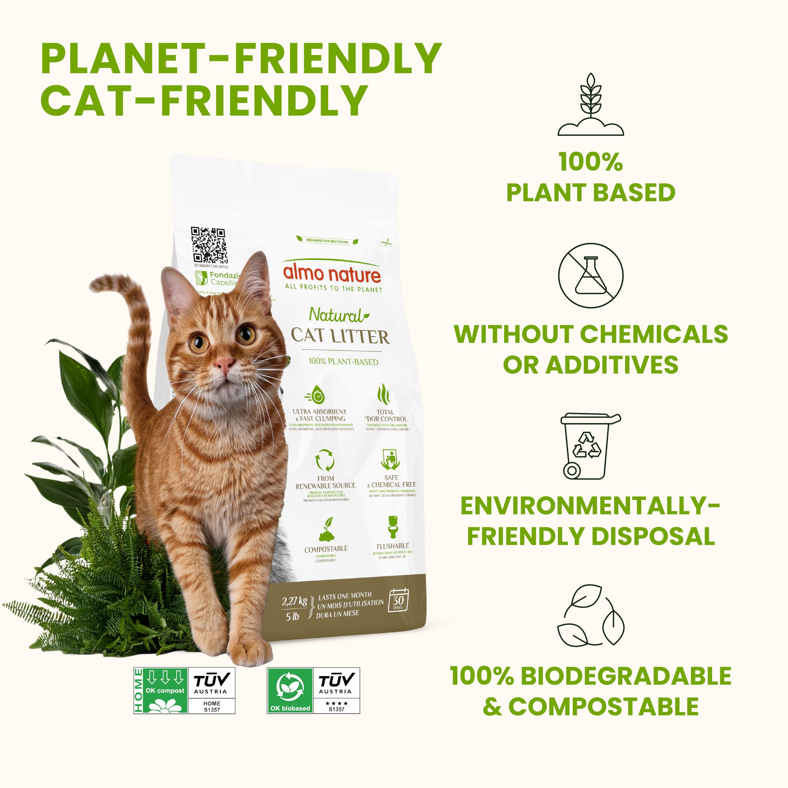 Almo Nature Cat Litter 2,27 Kg/5 Lb (76)