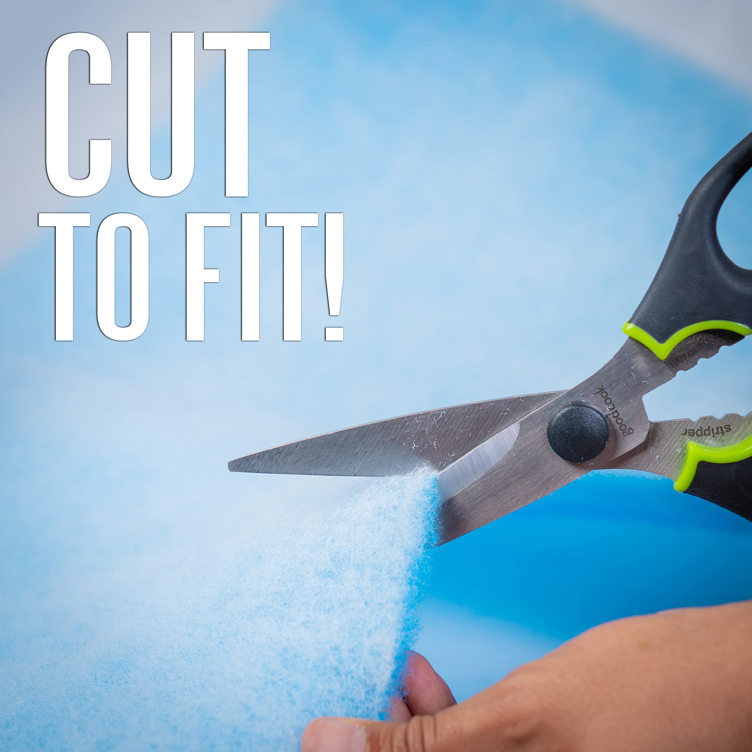 Koral Filters Aquarium Filter Pad Media Roll - Blue Bonded - 12 Inches By 120 Inches (10 Ft) By 0.75 Inches - Cut To Fit - Durable - Fish And Reef Aquarium Compatible - Clean Water