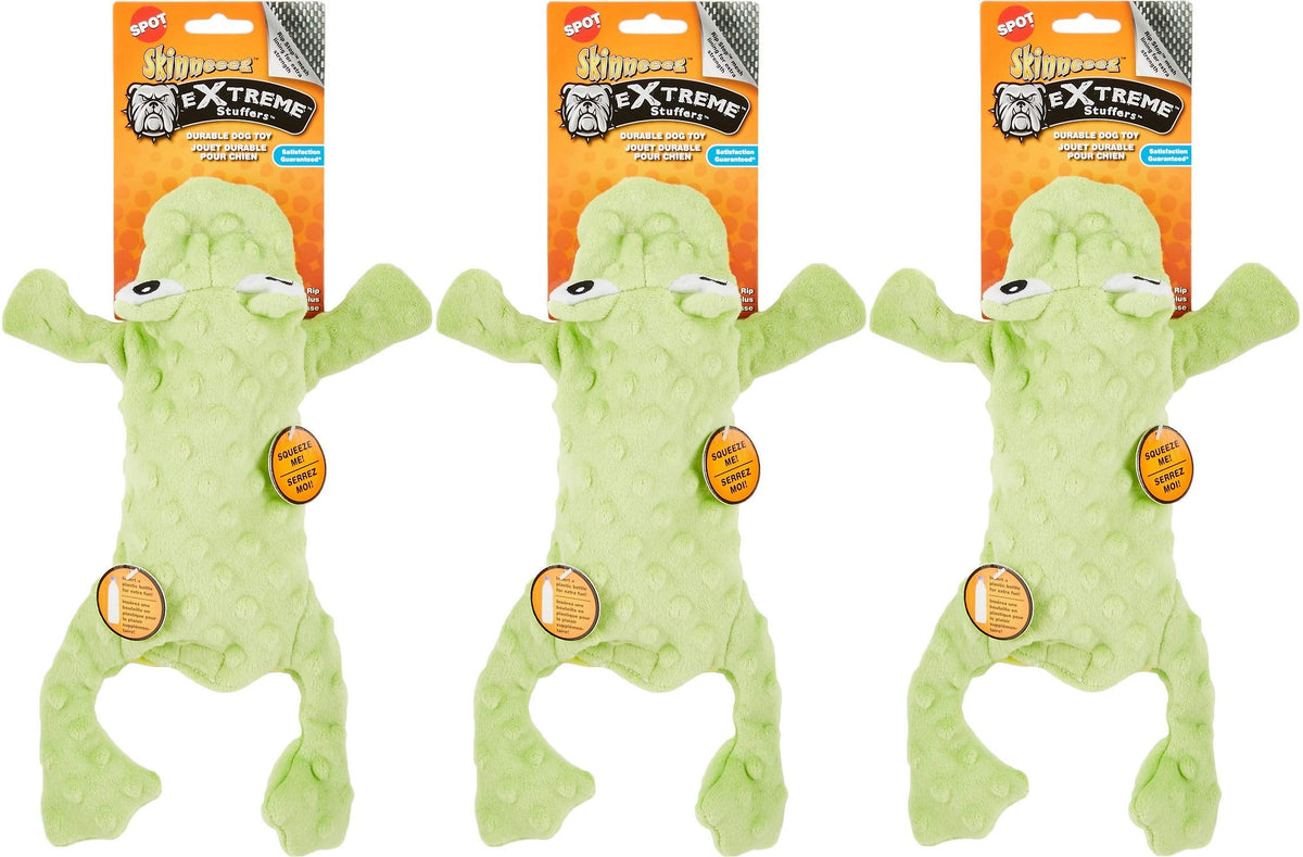 Ethical Pets 3 Pack Of Skinneez Extreme Stuffer Frog Dog Toys, 18 Inch3