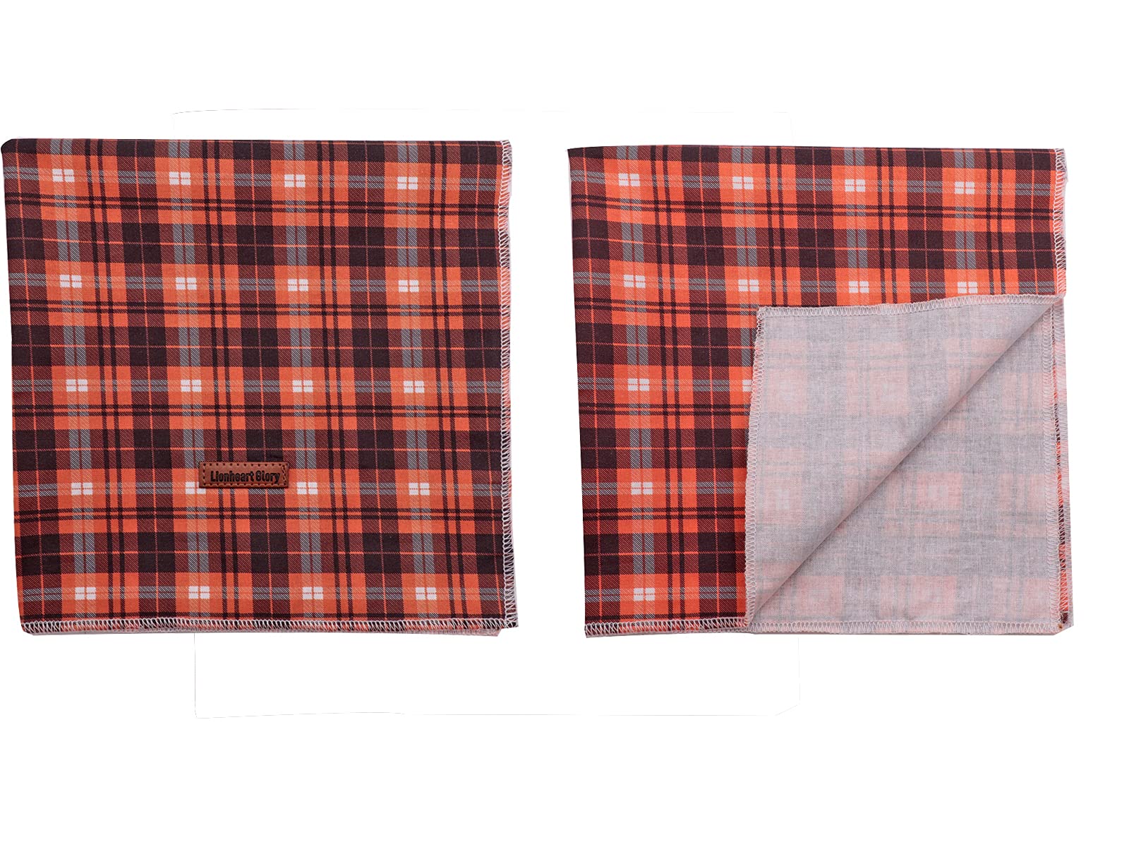 Lionheart Glory Fall Dog Bandana 1 Pack Washable Soft Cotton Halloween Bibs Scarf, Adjustable Kerchief Square Dog Bandanas For Small Dogs