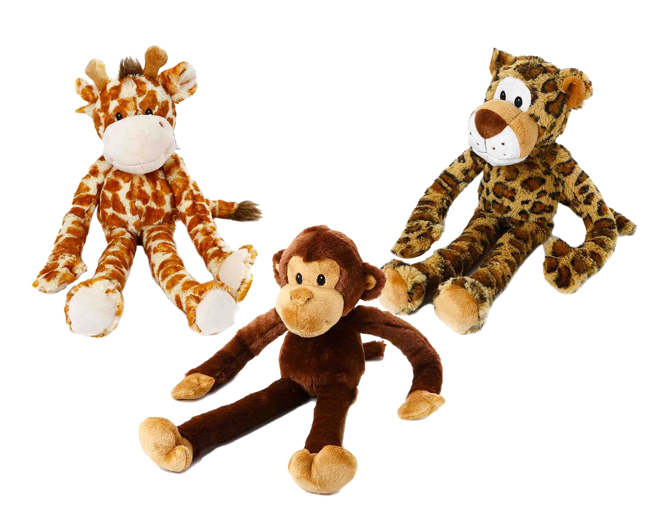 Multipet Swingin Safari Dog Toy Toy Dogs Type:3 Animals Set
