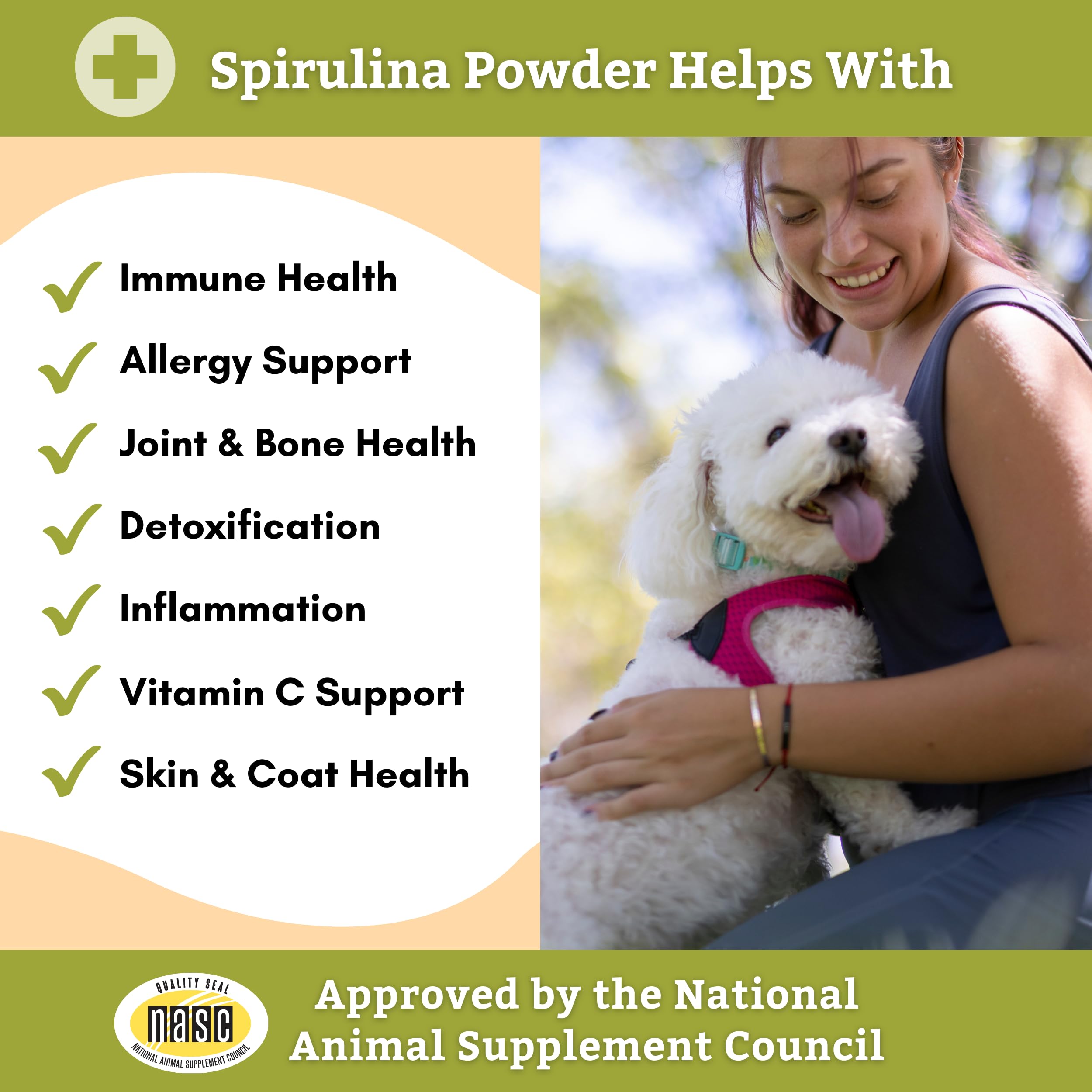 Wholistic Pet Organics Allergy Immune Boost: Vitamin C for Dogs - 2 Oz - Dog Itch Relief - Immune Support Supplement for Dog All