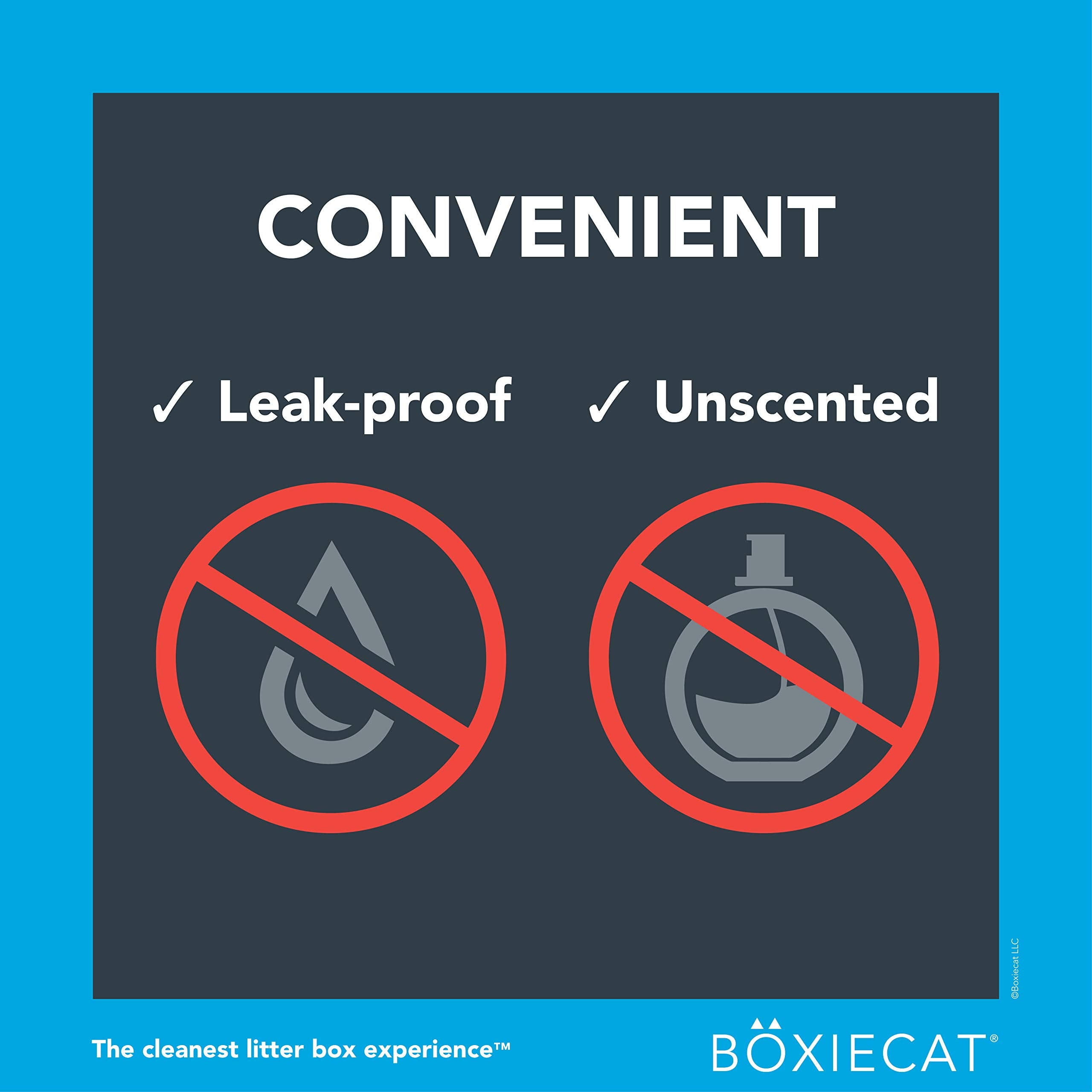 Boxiecat Scoop & Tie Cat Litter Waste Bags -Unscented- Leakproof - Large To Fit Any Scoop - Convenient Handles Tie & Seal In Odo