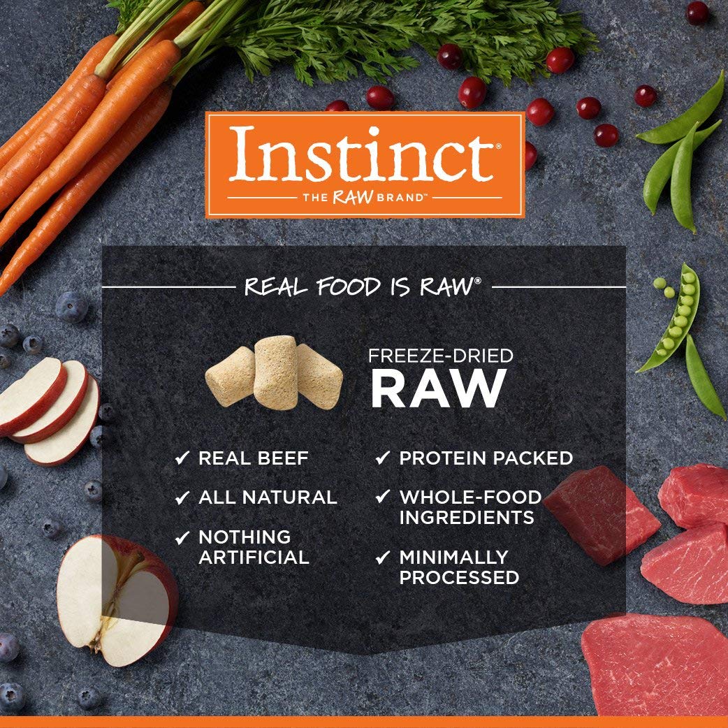 Instinct Raw Boost Grain Free Recipe with Real Beef Natural Dry Dog Food, 10 lb. Bag