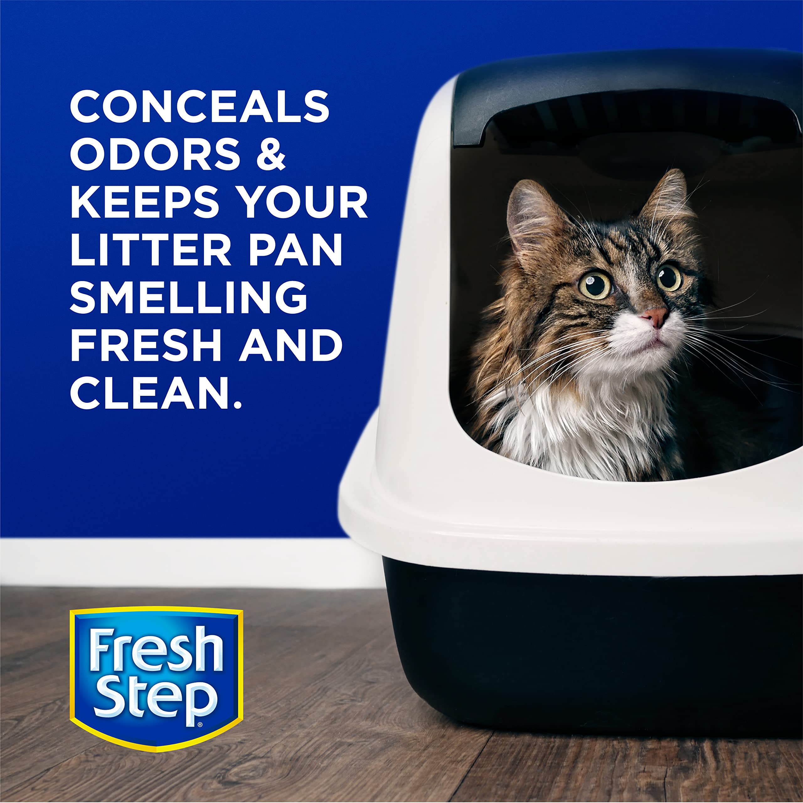 Fresh Step Cat Litter Crystals in Fresh Scent | Cat Litter Box Deodorizer | Combats Cat Odors and Neutralizes Smells to Keep You