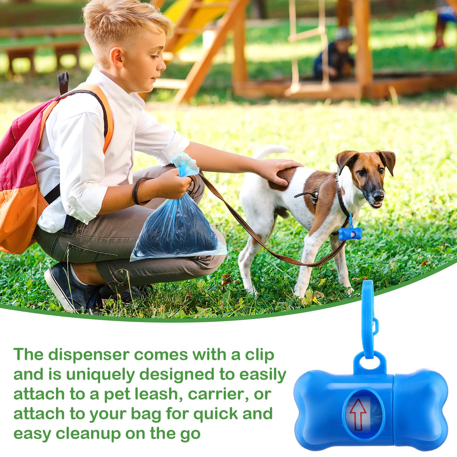 Skyygemm 192 Sets Dog Poop Waste Bags With 192 Dog Poop Bag With Dispenser Bulk Pet Waste Disposal Bag Puppy Pet Supplies For Wa