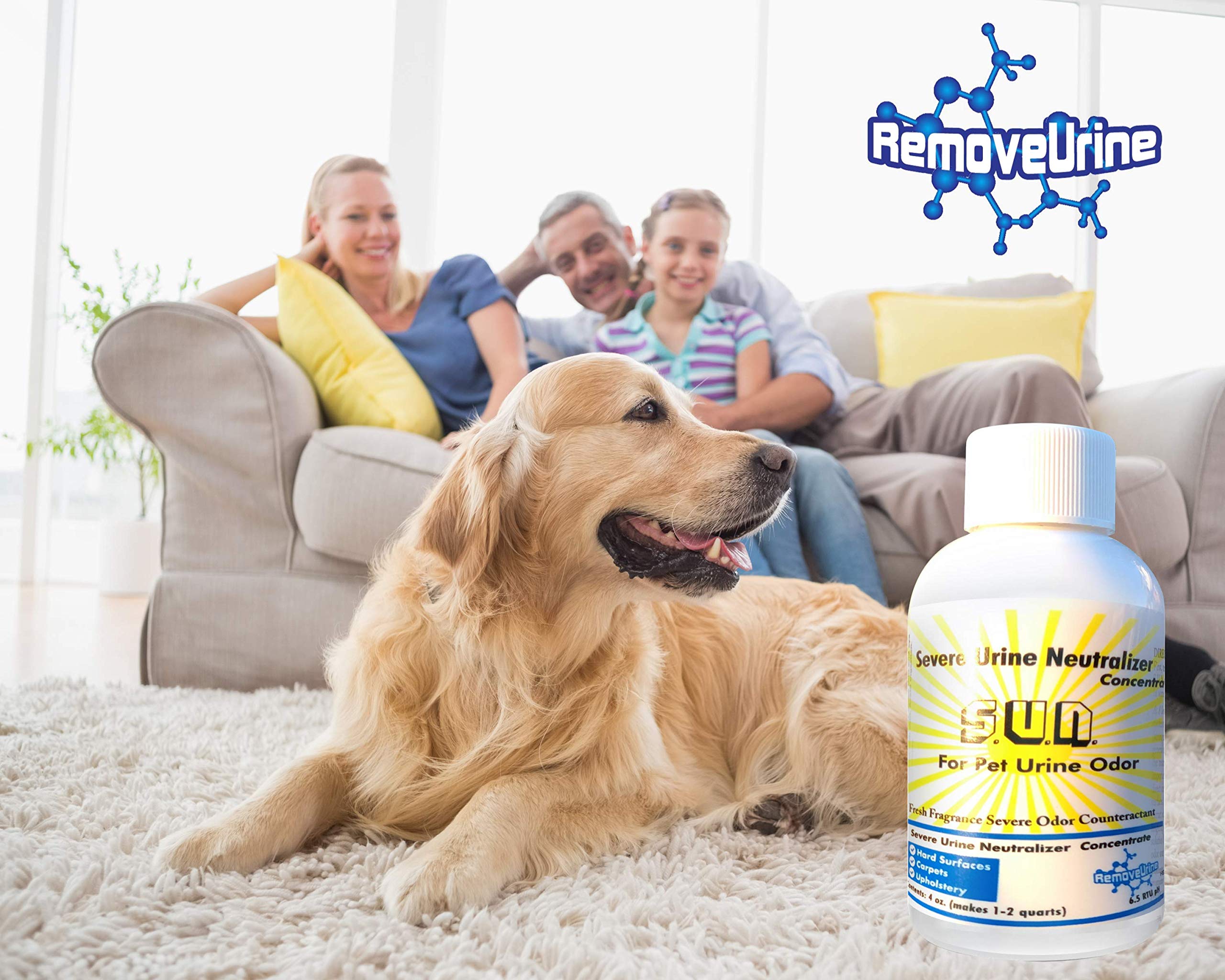Removeurine Pet Odor Eliminator For Home & Urine Destroyer - Pet Urine Odor Eliminator Spray - Urine Remover For Dogs And Cats - Pet Carpet Cleaner Solution