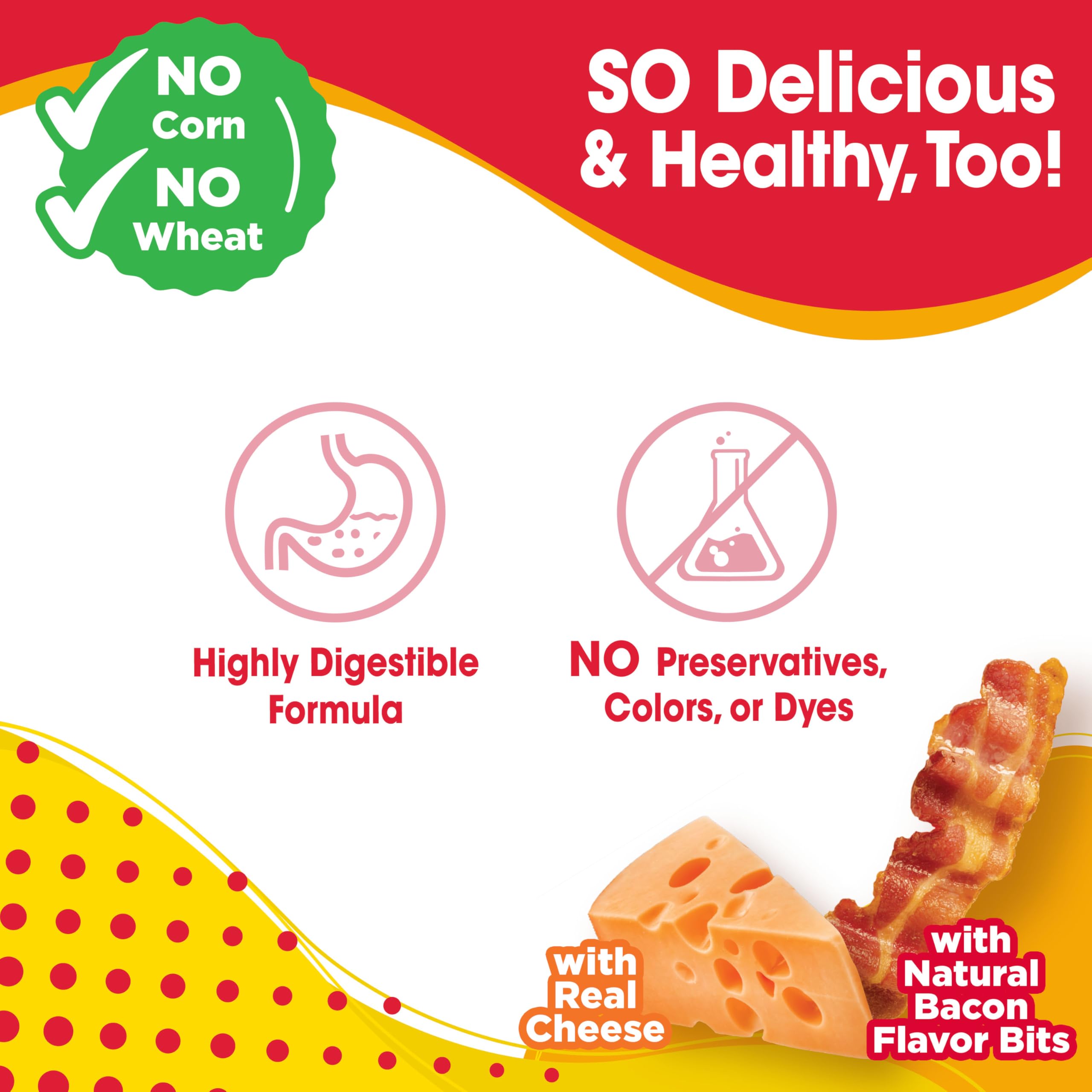 Nylabone Nubz Flavor Bursts Natural Edible Chew Bones for Dogs, Healthy Long Lasting Chews Made in The USA, Grain-Free Dog Treat