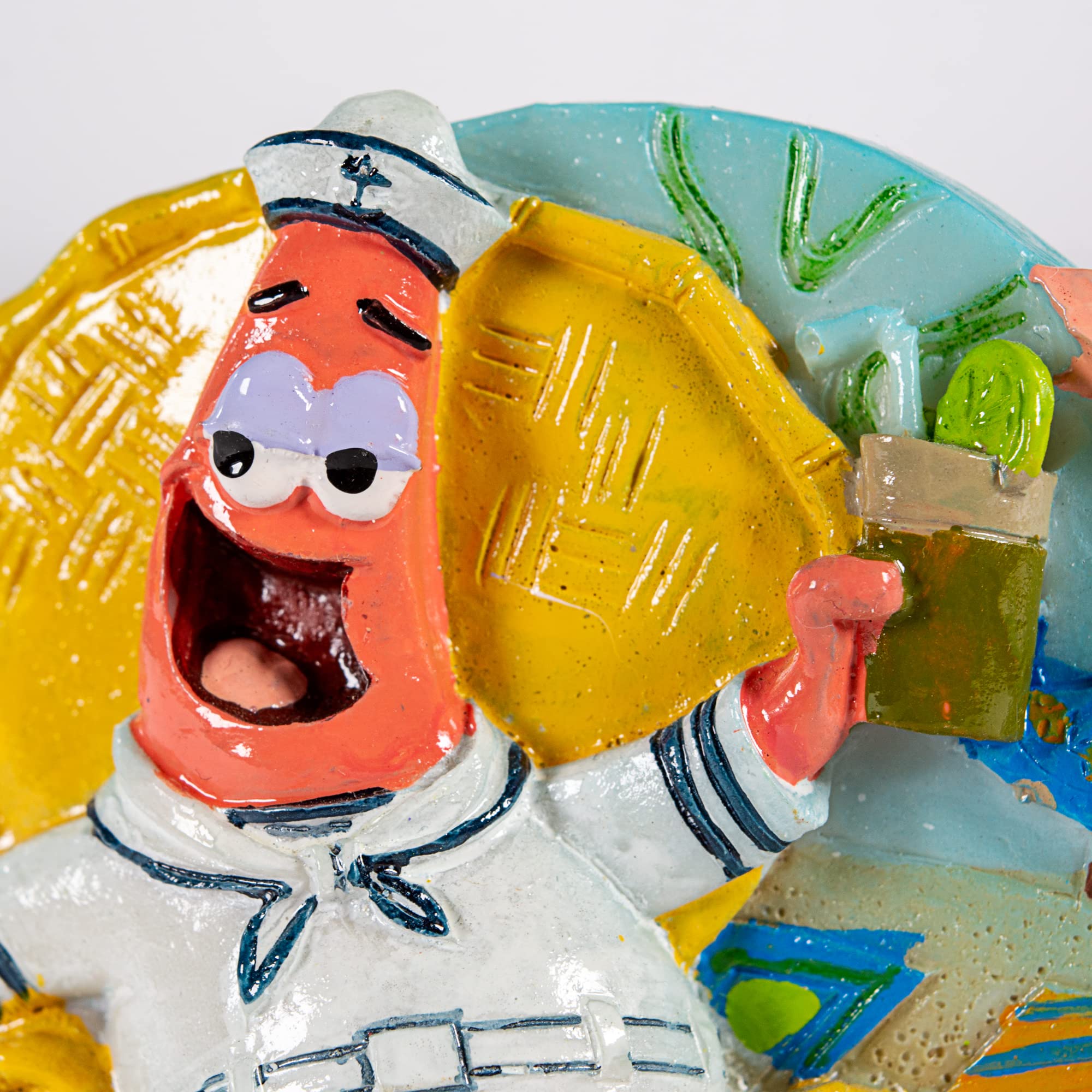 Penn-Plax Spongebob Squarepants Aquarium Decoration - Patrick Star Aerating Ornament - Small