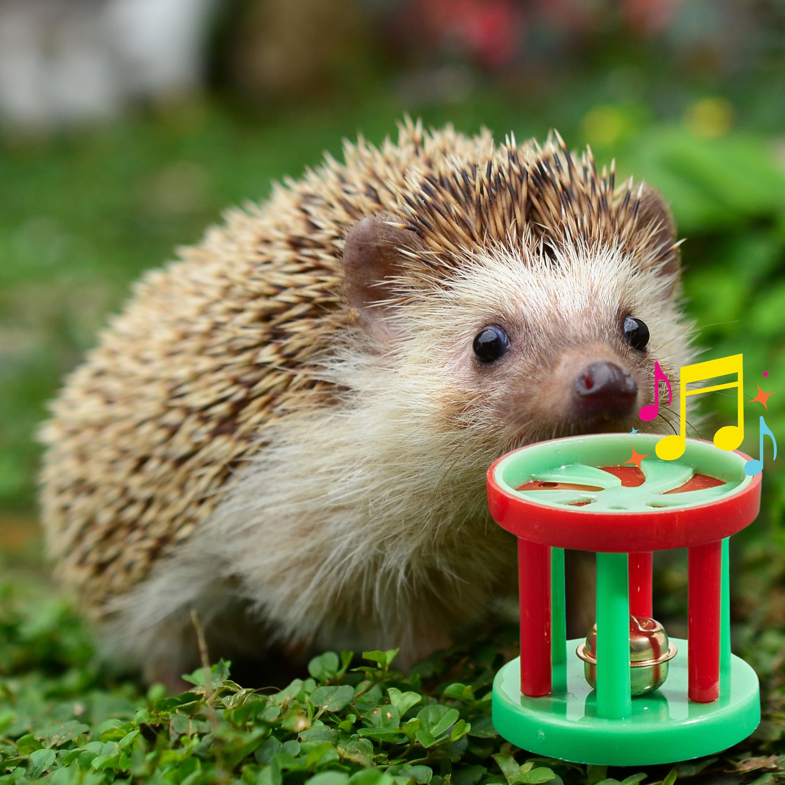 4 Pcs Toys For Hedgehogs Small Animal Accessories, Hedgehog Toys For Cage And Bell Ball, Hedgehog Enrichment Toy, Funny Balls To