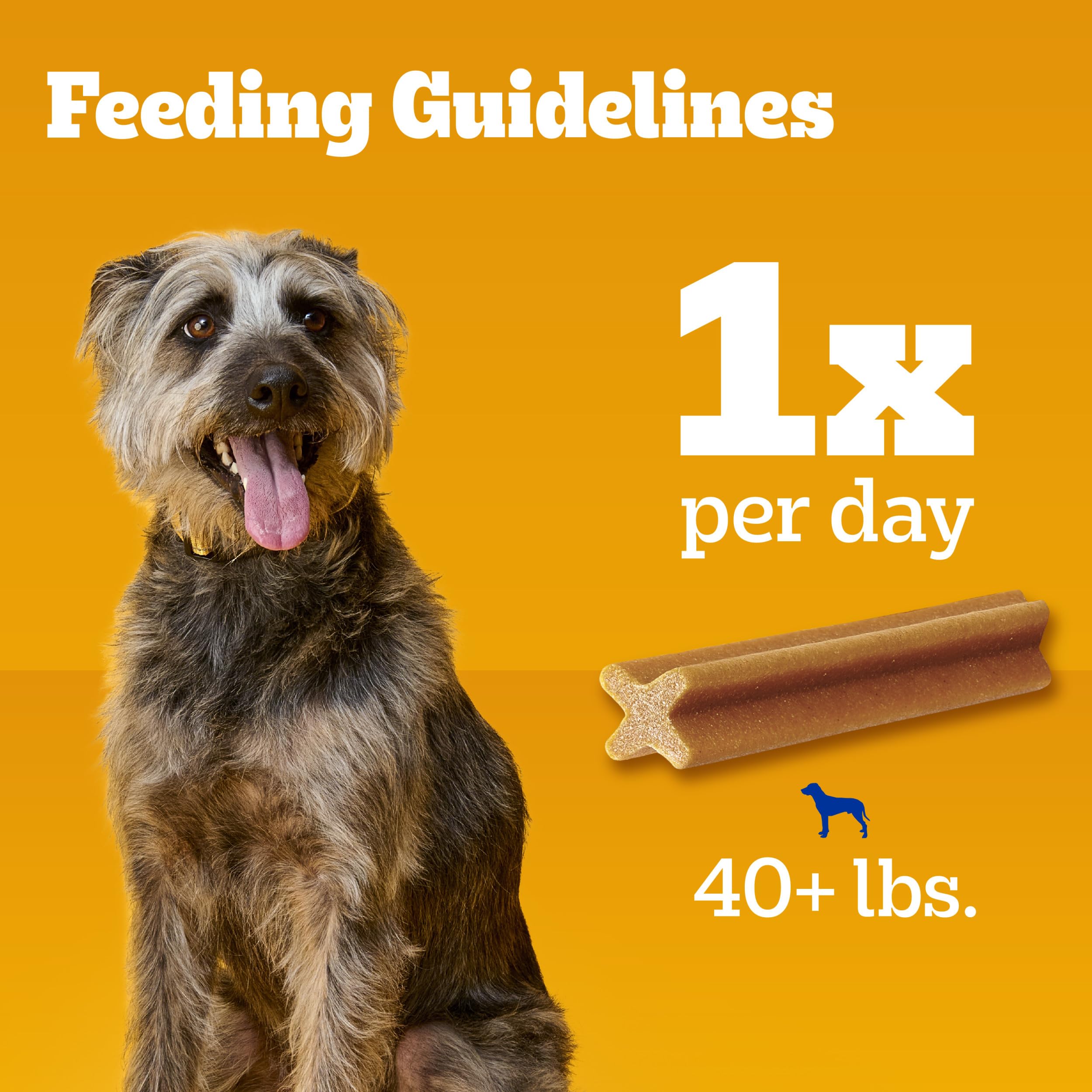 PEDIGREE DENTASTIX Large Dog Dental Treats Original Flavor Dental Bones, 1.66 lb. Pack (32 Treats)