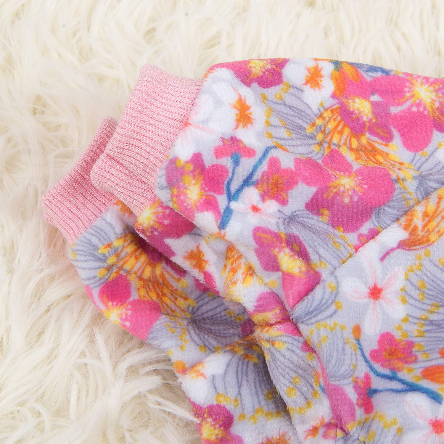 Cutebone Soft & Stretchy Dog Pajamas - Cozy Pet Jammies Breathable Jumpsuit For Small Dogs - All-Season Comfy Outfit Easy-On Pul