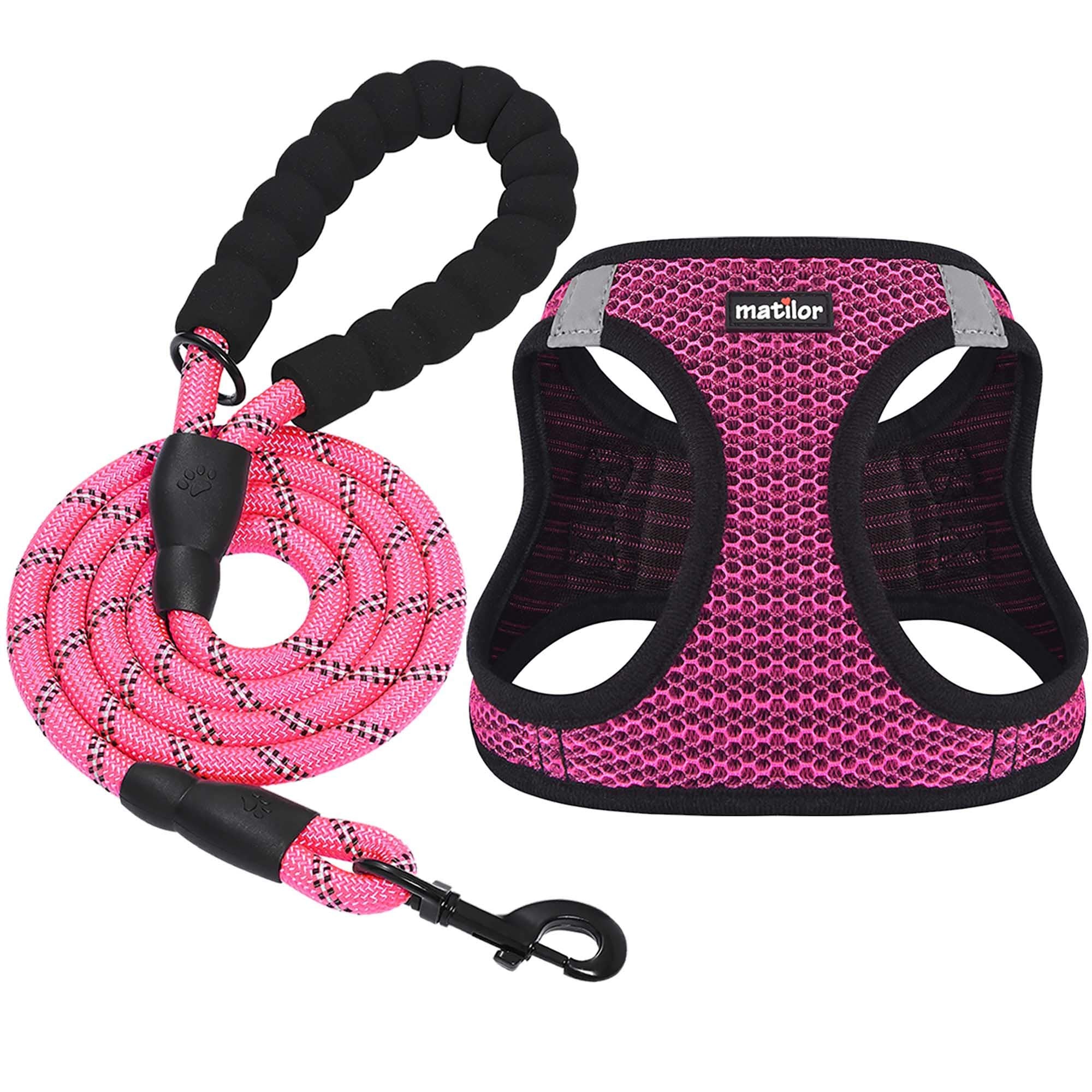 Matilor Dog Harness Step-In Breathable Puppy Cat Dog Vest Harnesses For Small Medium Dogs