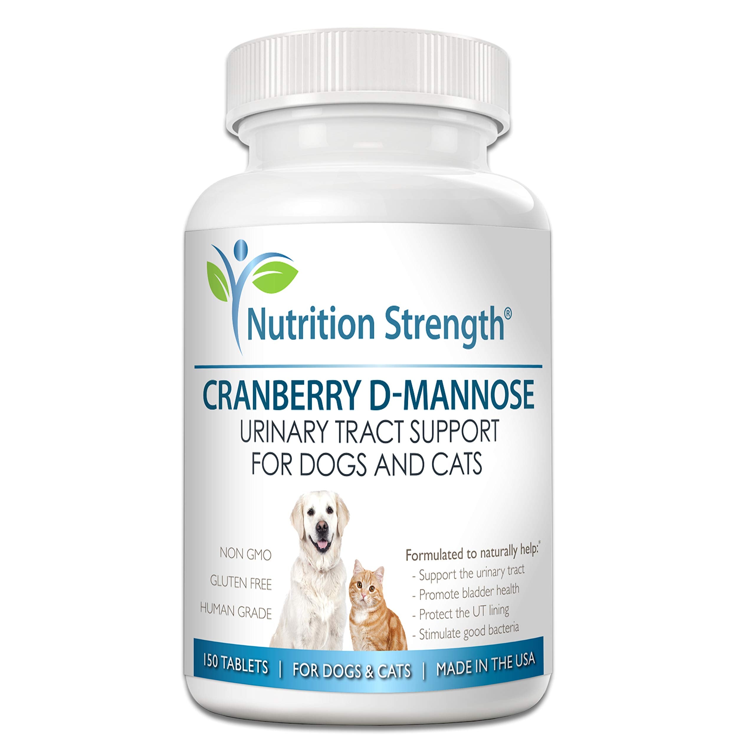 Nutrition Strength Cranberry D-Mannose for Dogs, Support for Bladder & UTI, Pet Urinary Tract + Immune Health Supplement, Cranbe