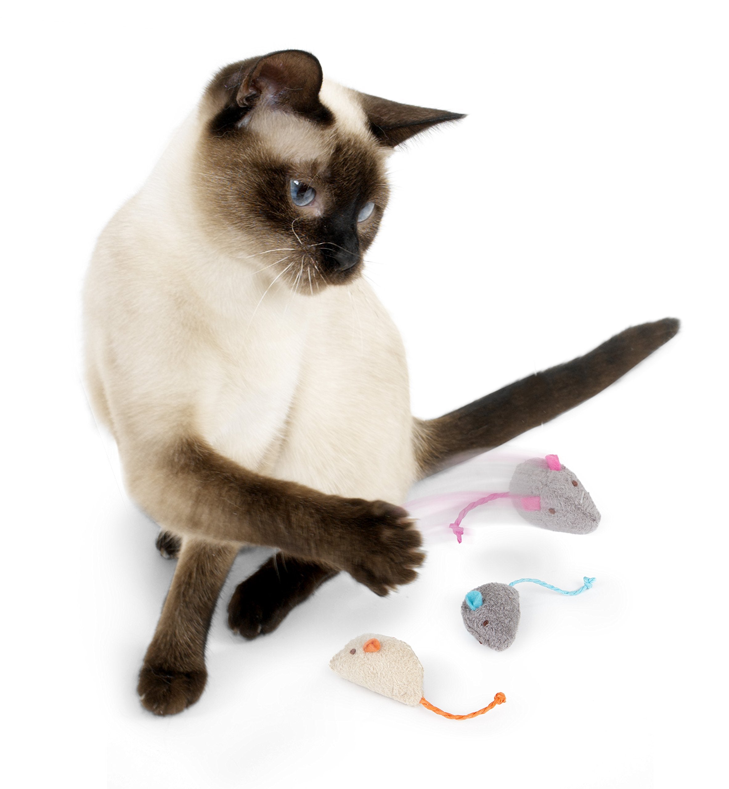 Smartykat Skitter Critters Cat Toy Catnip Mice 3/Pkg