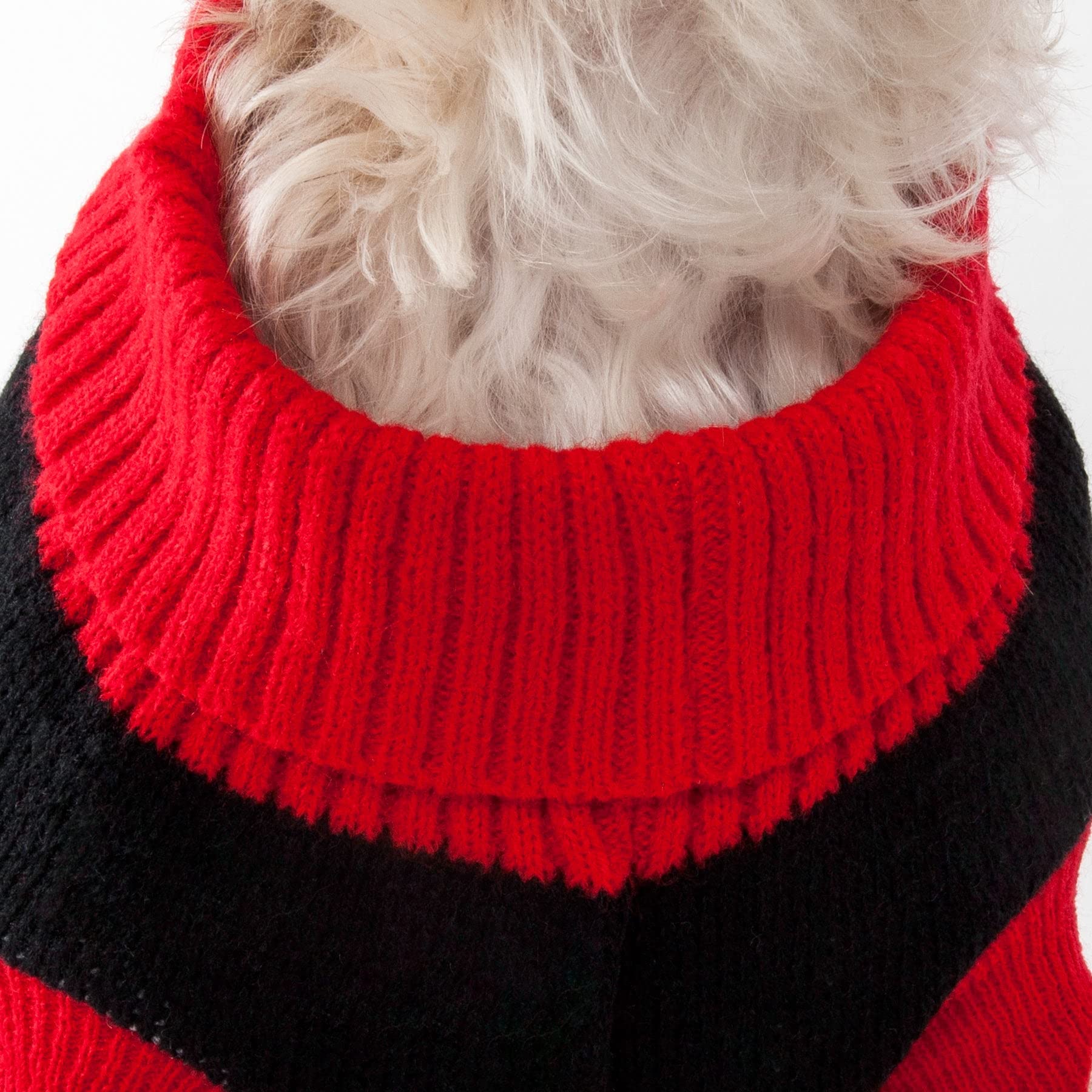 Pet Life ® Snow Flake Pet Sweater - Designer Dog Sweater with Turtle Neck - Winter Dog Clothes Designed to Keep Warm