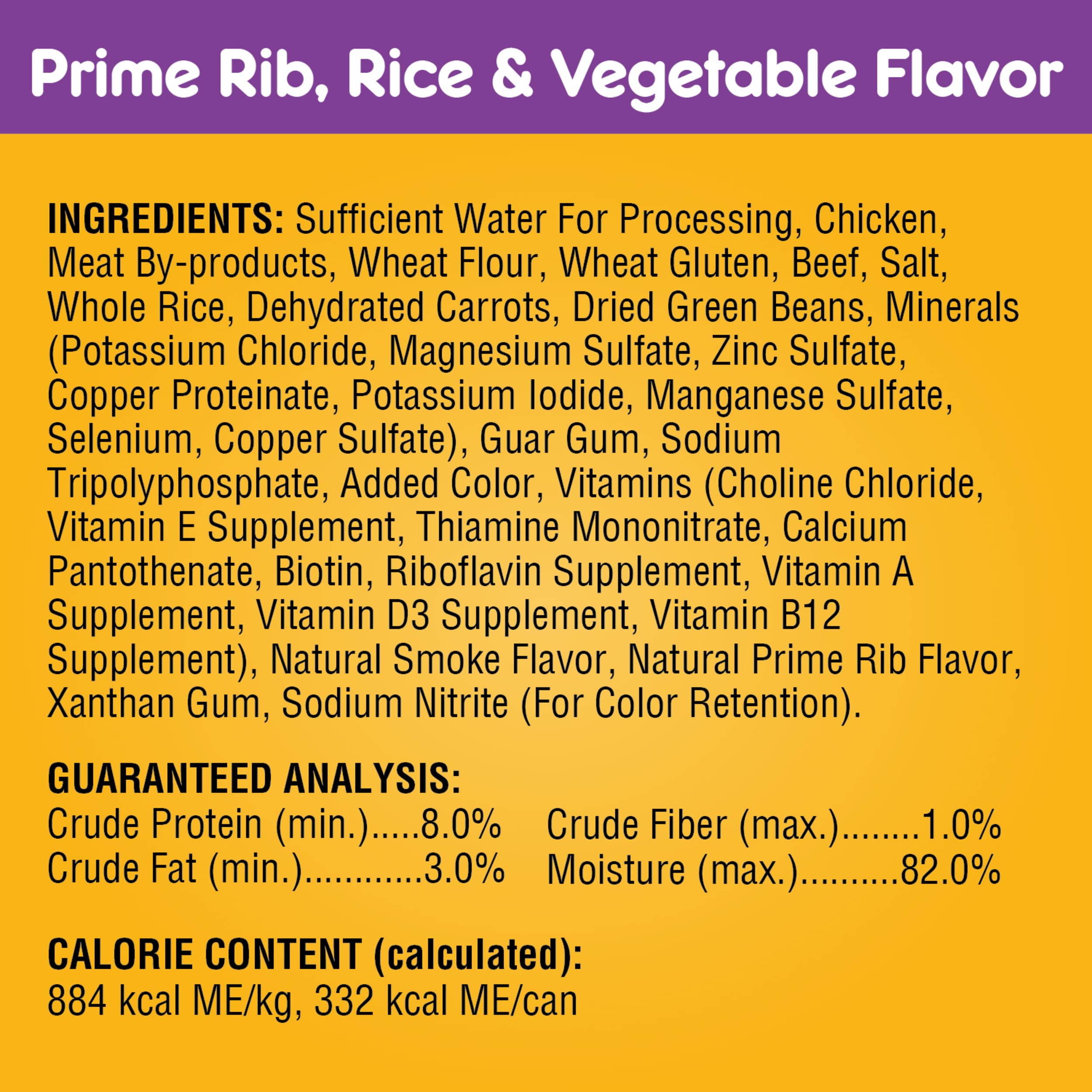 PEDIGREE CHOICE CUTS IN GRAVY Adult Canned Soft Wet Dog Food Variety Pack, Prime Rib, Rice & Vegetable Flavor and Roasted Chicke