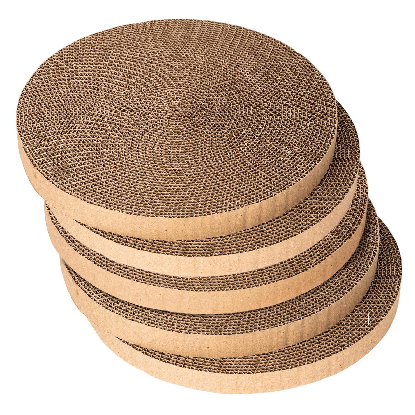 Round Cat Scratcher Refill 10 Inch Diameter 7/8 Inch Thickness Scratcher Replacement Pads Cat Scratching Board Circle Cat Scratc