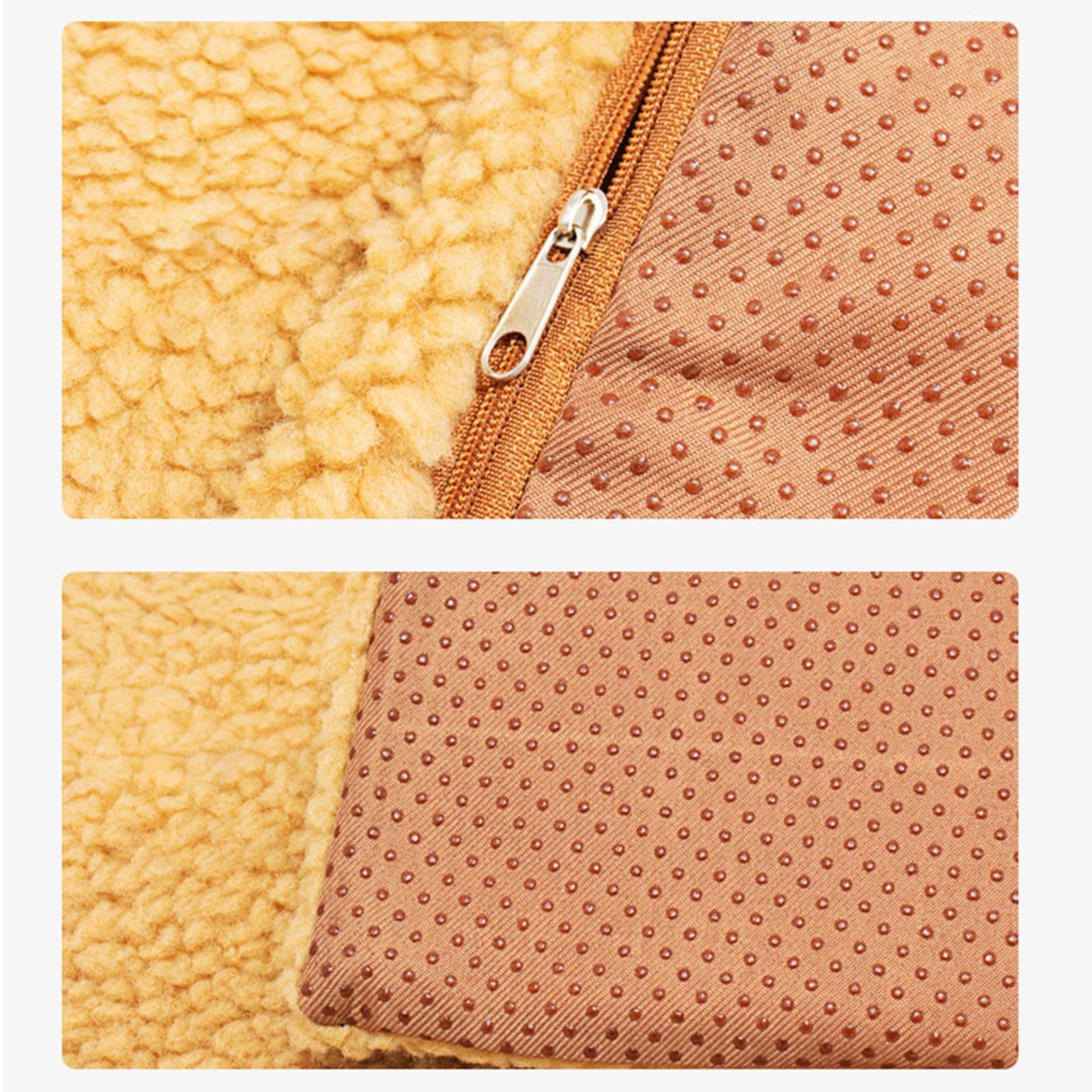 APIRILY Self Heating Pet Pads Durable Foldable Pet Sleeping Mat for Kitten Puppy Pet Khaki | Pet Supplies | Dog Supplies | Beds