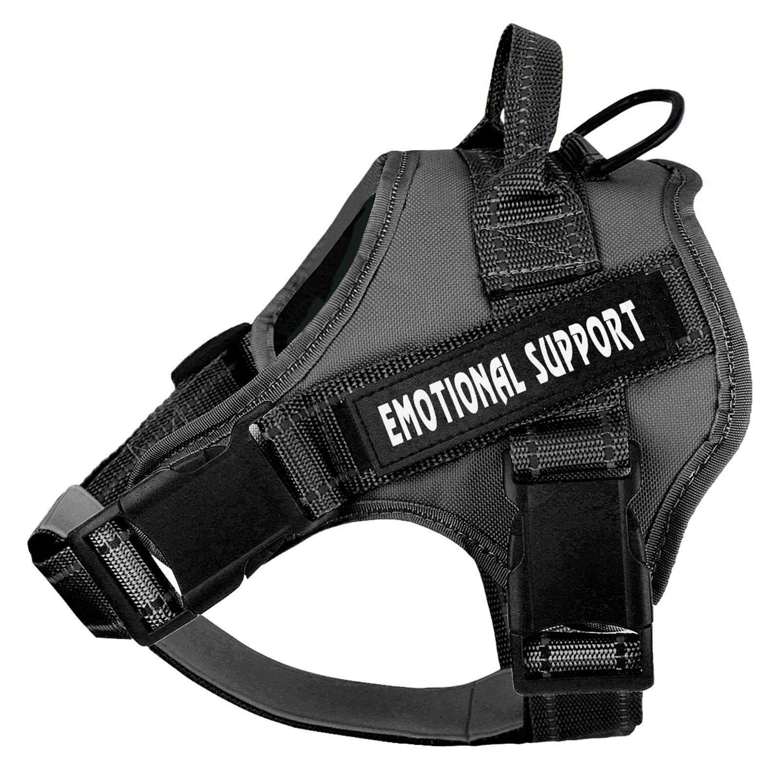 voopet Service Dog Harness,Emotional Support Pet Vest Harness,Reflective Breathable and Adjustable No-Pull ESA Dog Harness for S