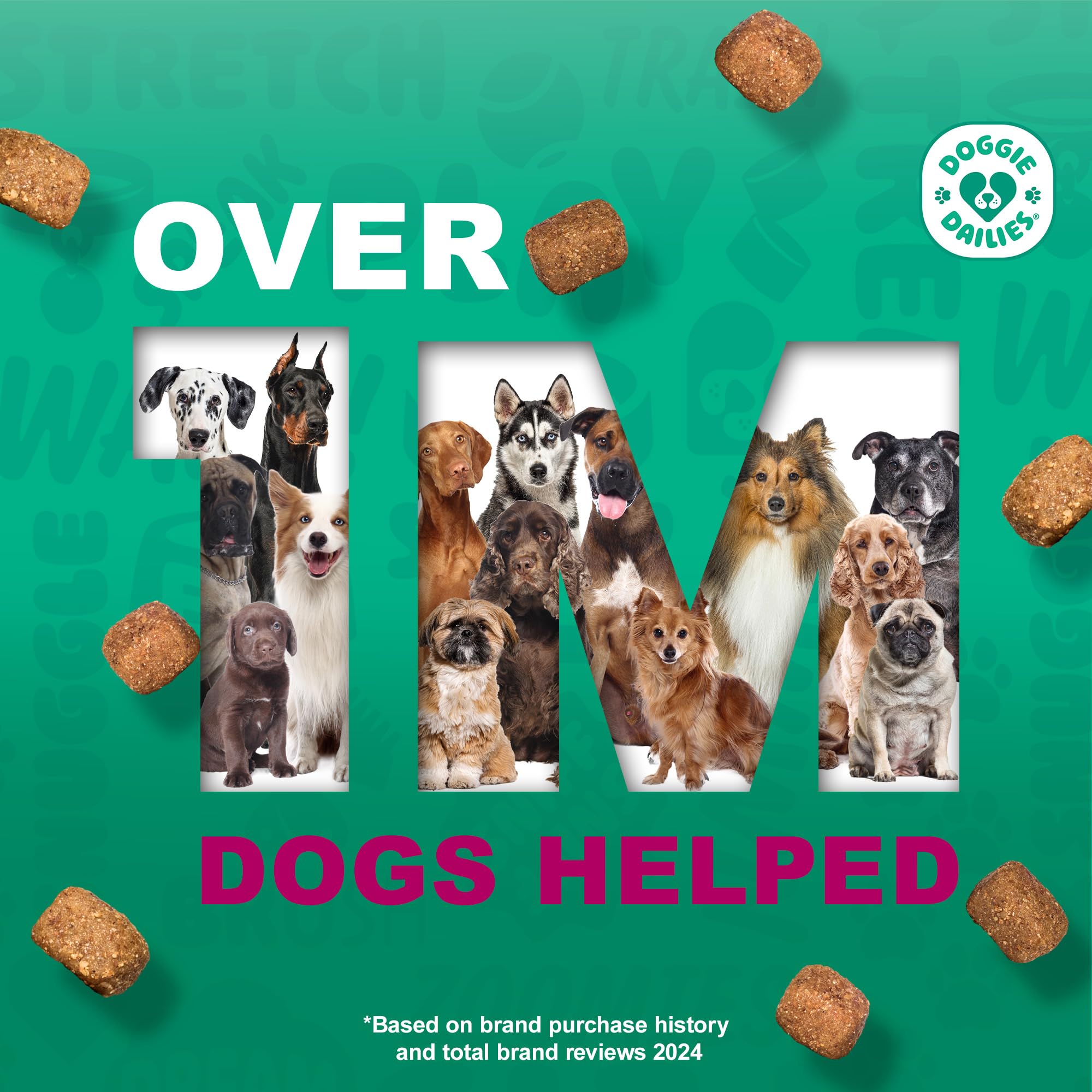 Doggie Dailies Skin & Coat Supplement Support, Salmon Oil for Dogs Skin and Coat with Collagen, Omega 3, Krill Oil, Biotin, & Co